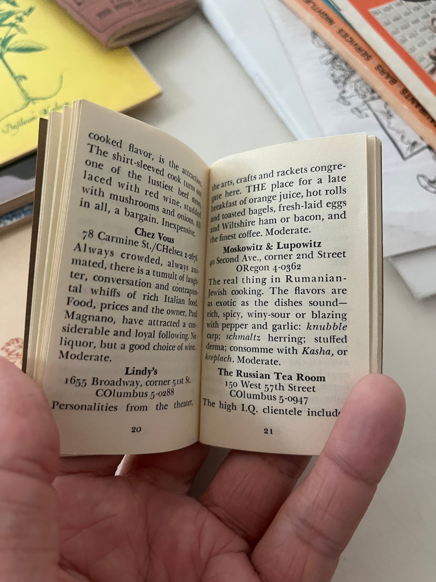 Restaurant Guides by Silas Spitzer, 1959 + 1964