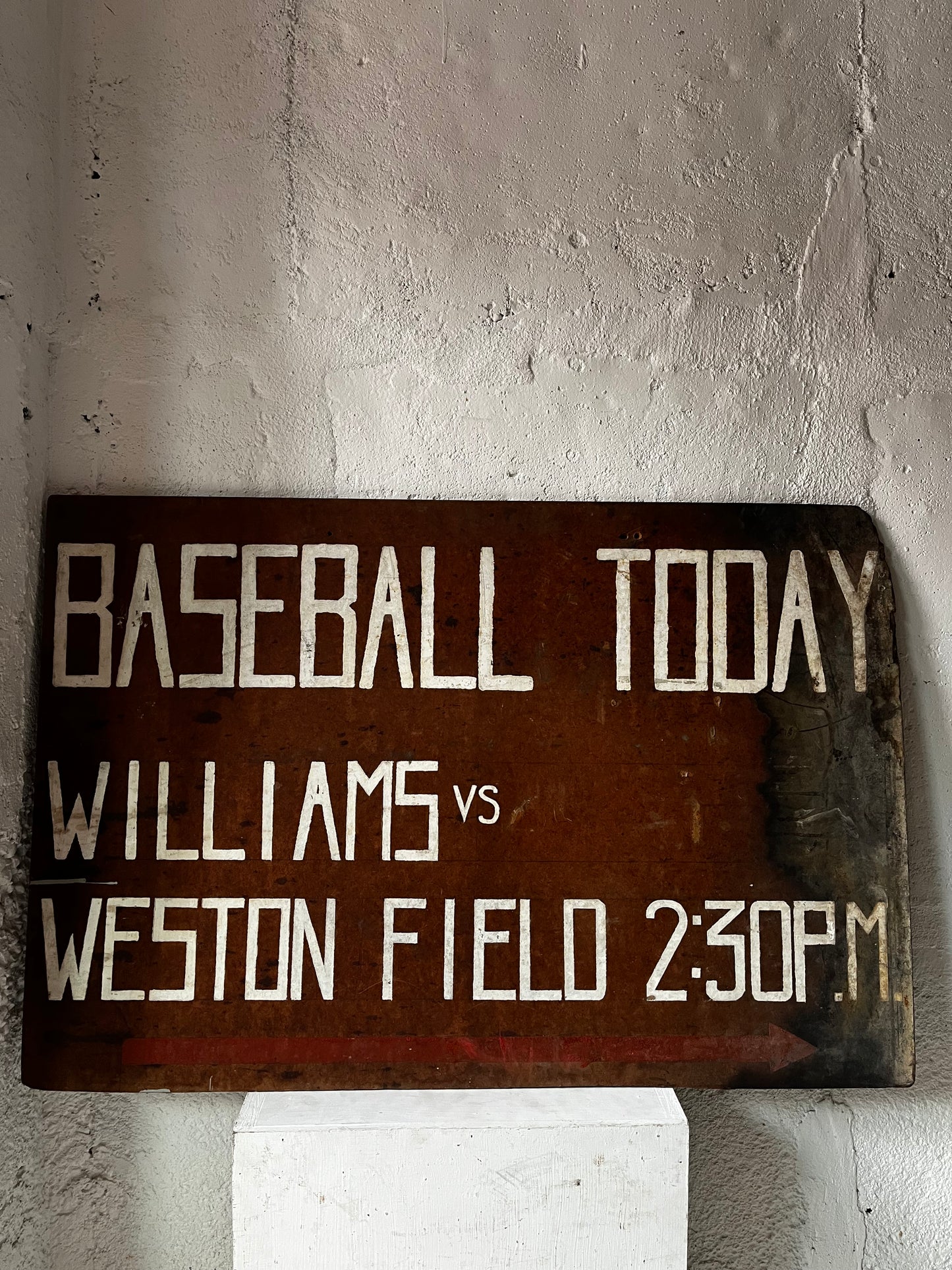 Williams College Baseball Sign, 1950s (NYC Delivery Only)