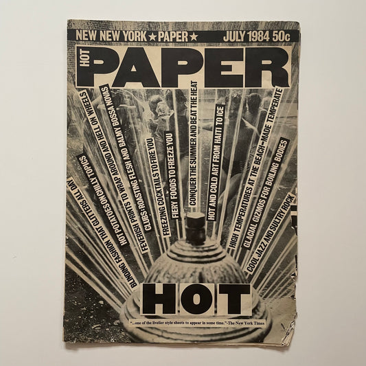 Paper “Hot”, July 1984 [Sun Ra, Prince]