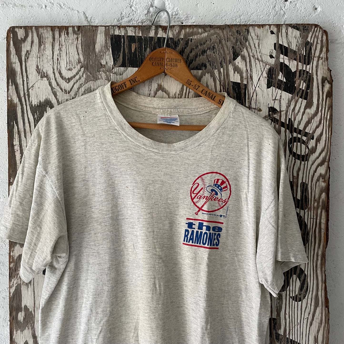 Ramones Yankees Shirt, L, 1994