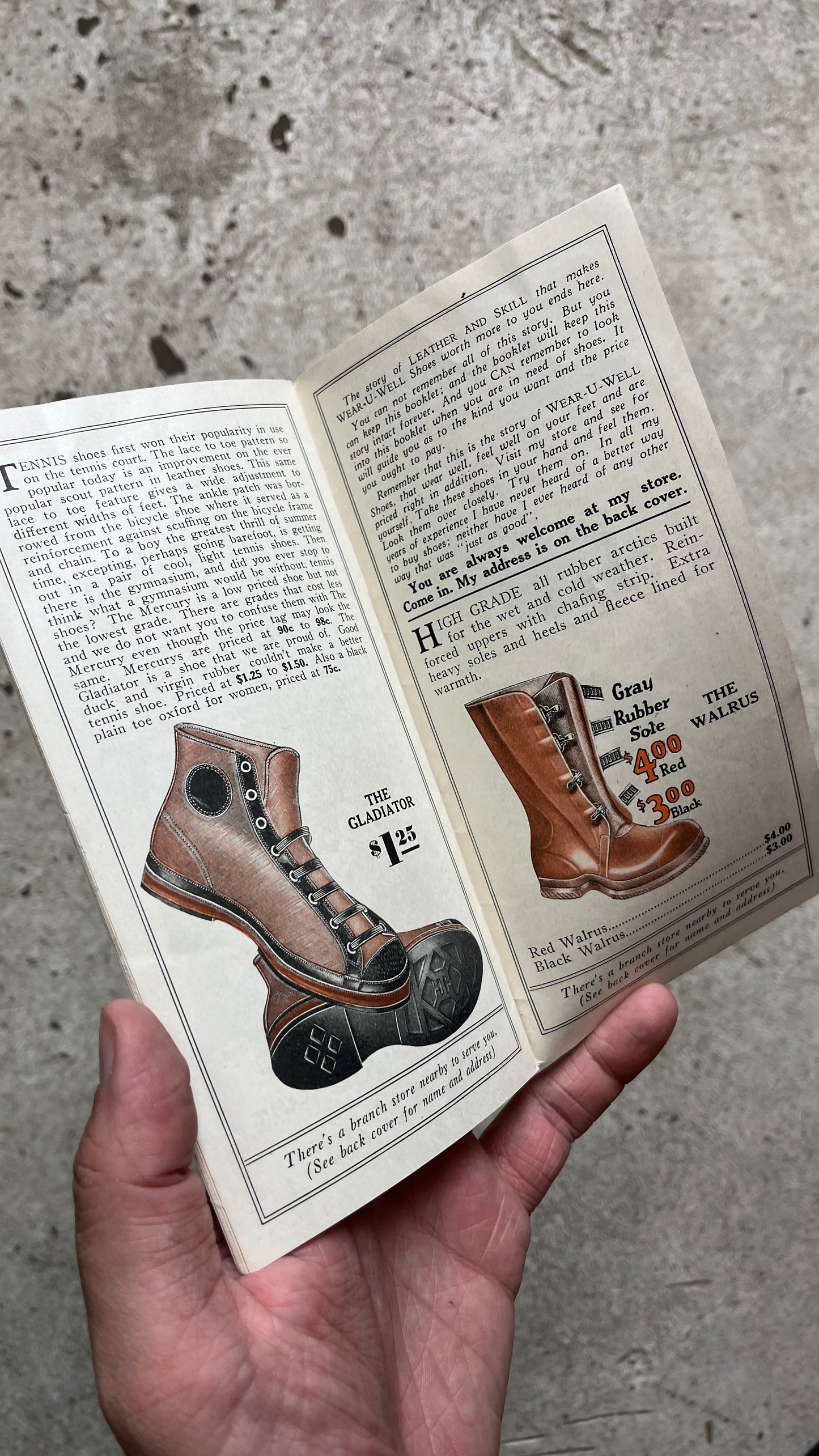 Wear-U-Well Shoes Catalog, 1929