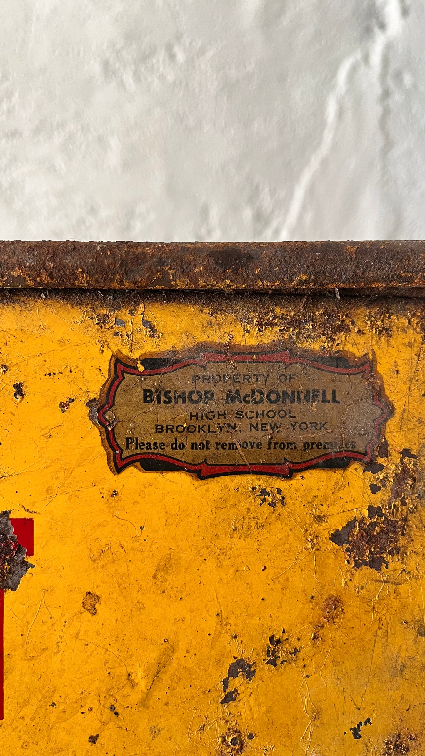 Caution Sign from a Brooklyn High School, 1950s