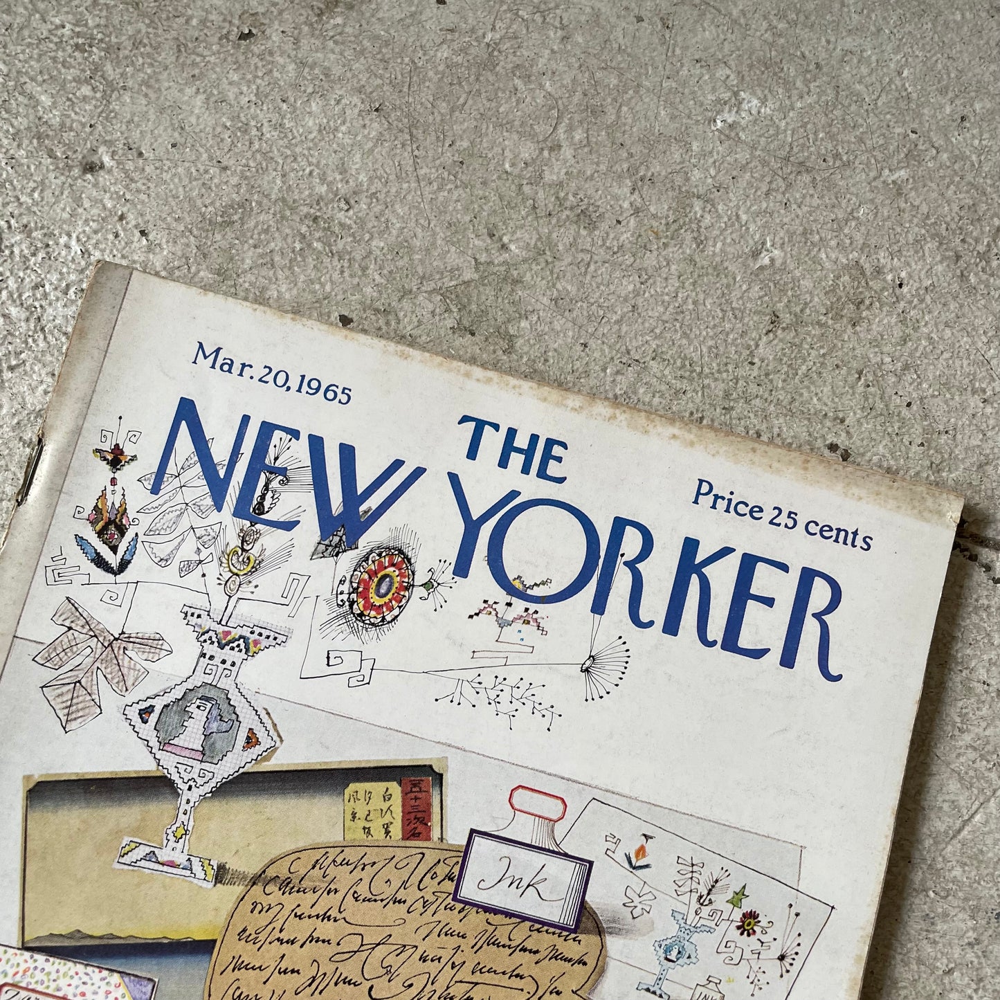 New Yorker, March 20th 1965, Saul Steinberg Cover