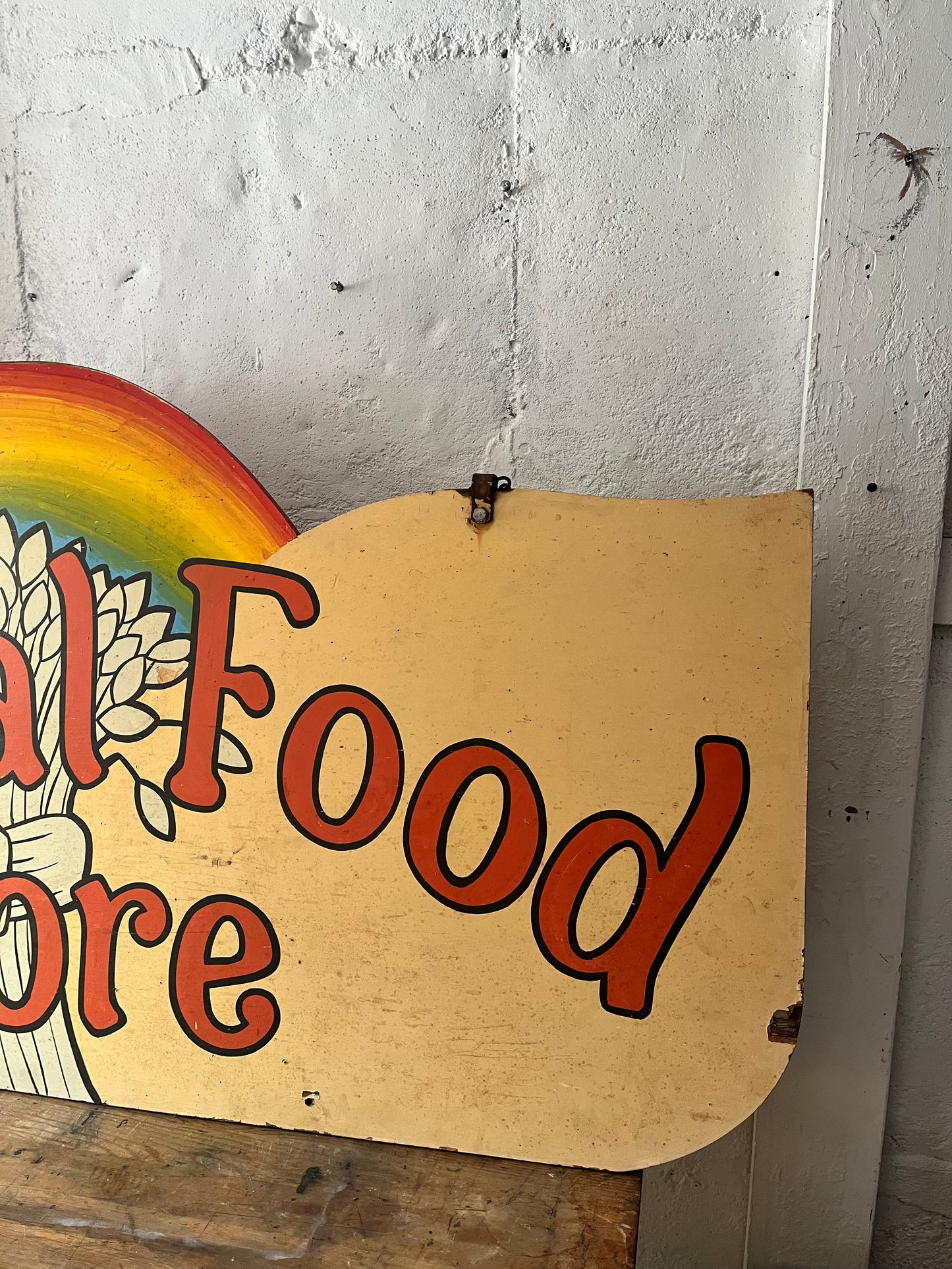 Large Natural Foods Store Sign, 1970s