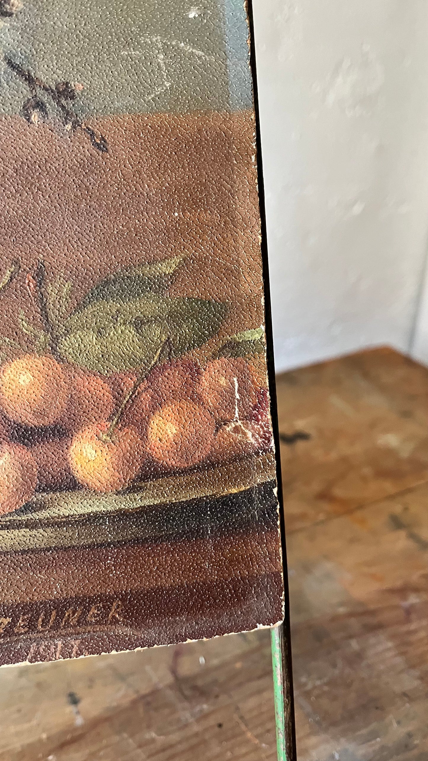 Still Life of Flowers and Cherries, 1917 (German School)