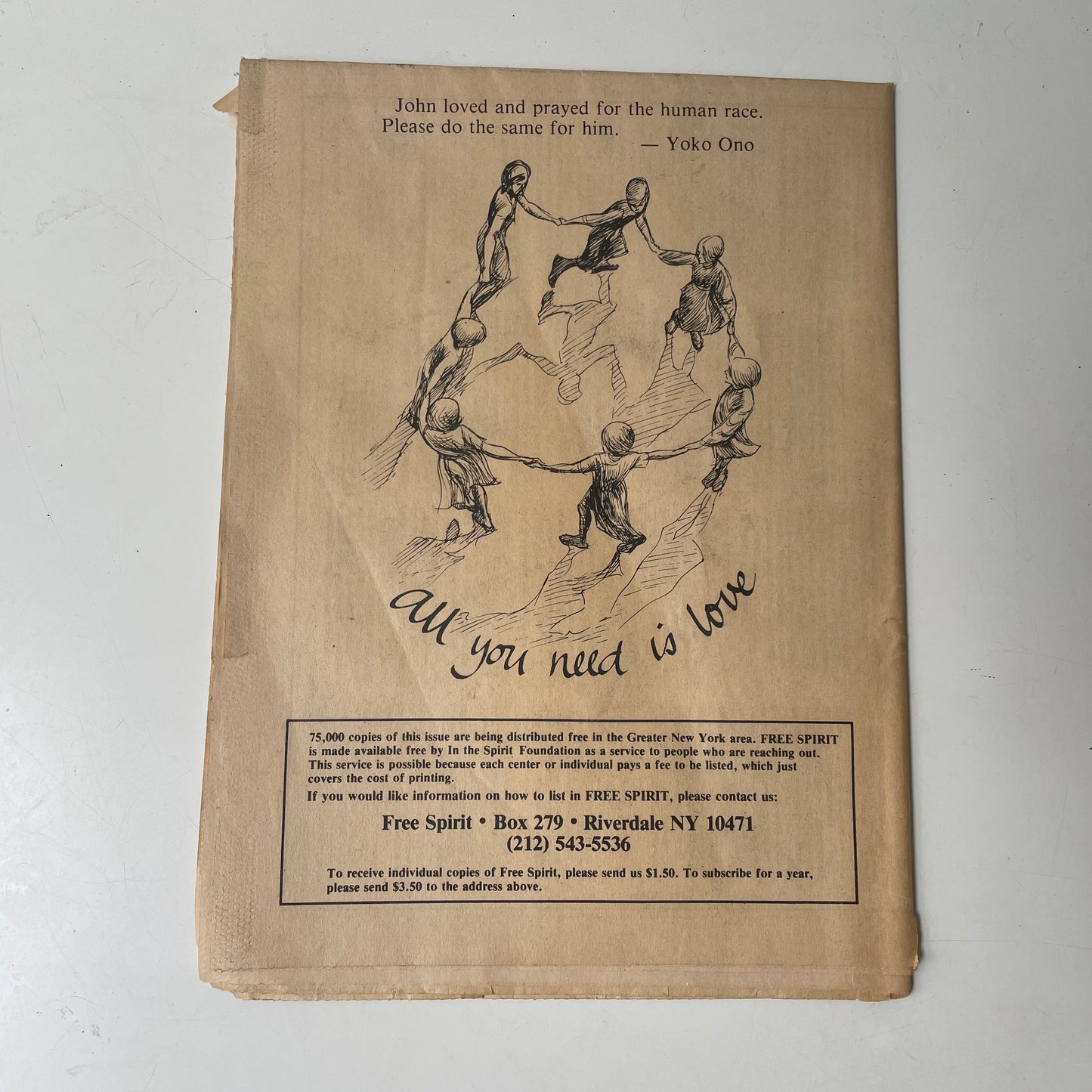 Free Spirit, Directory to New Age Groups in New York; 1981