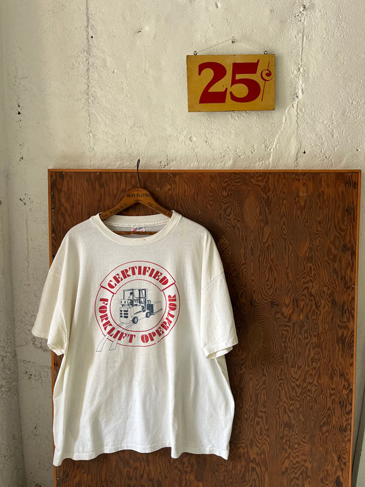 Certified Forklift Operator, Size L/XL, 1990s