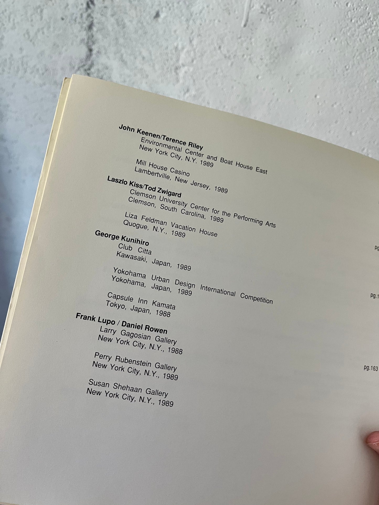 New York Architects No. 3, 1990 [Steven Holl, Richard Meier)