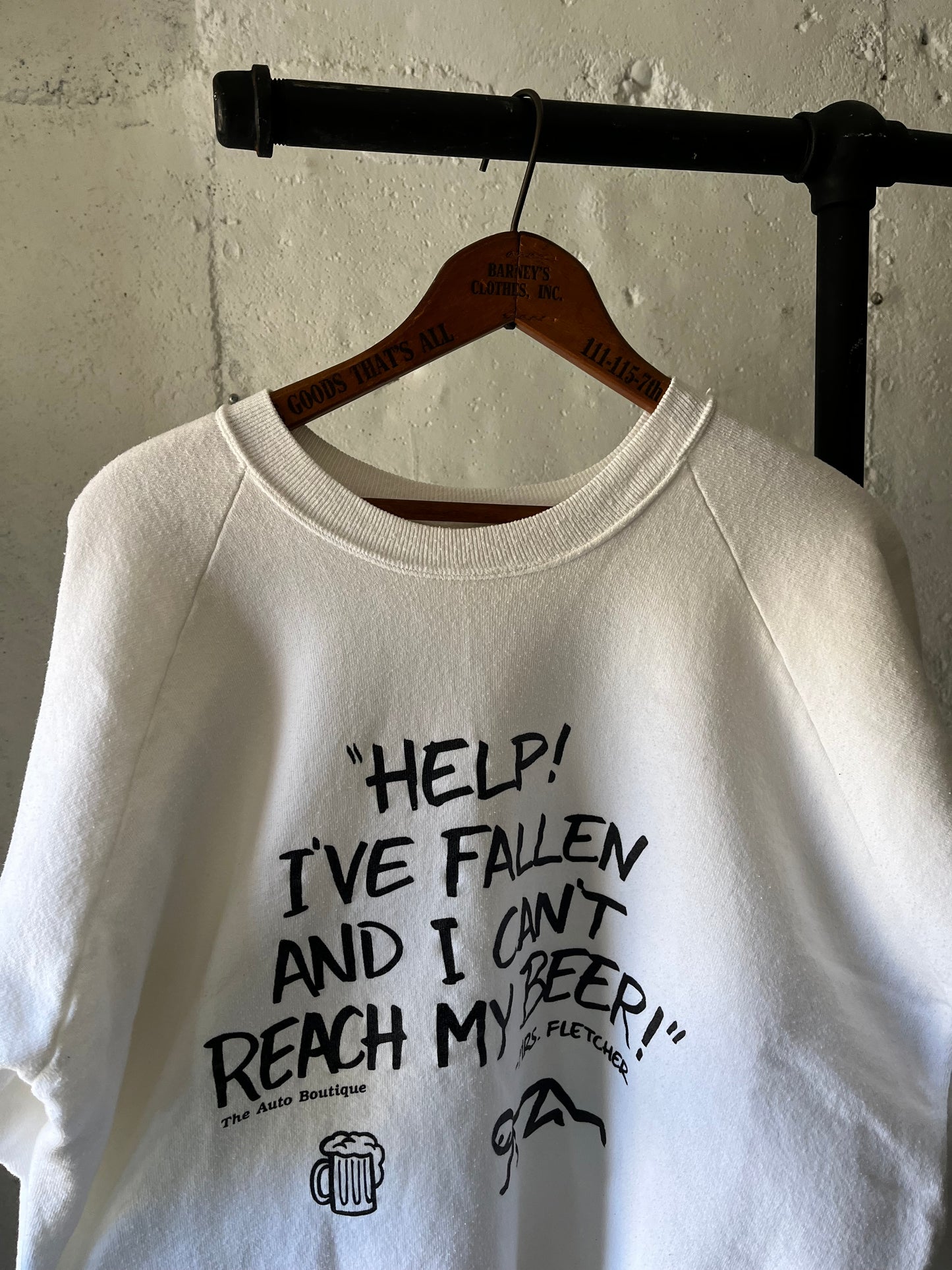 Help! I’ve Fallen and Can’t Reach My Beer, Sz L, 1990s