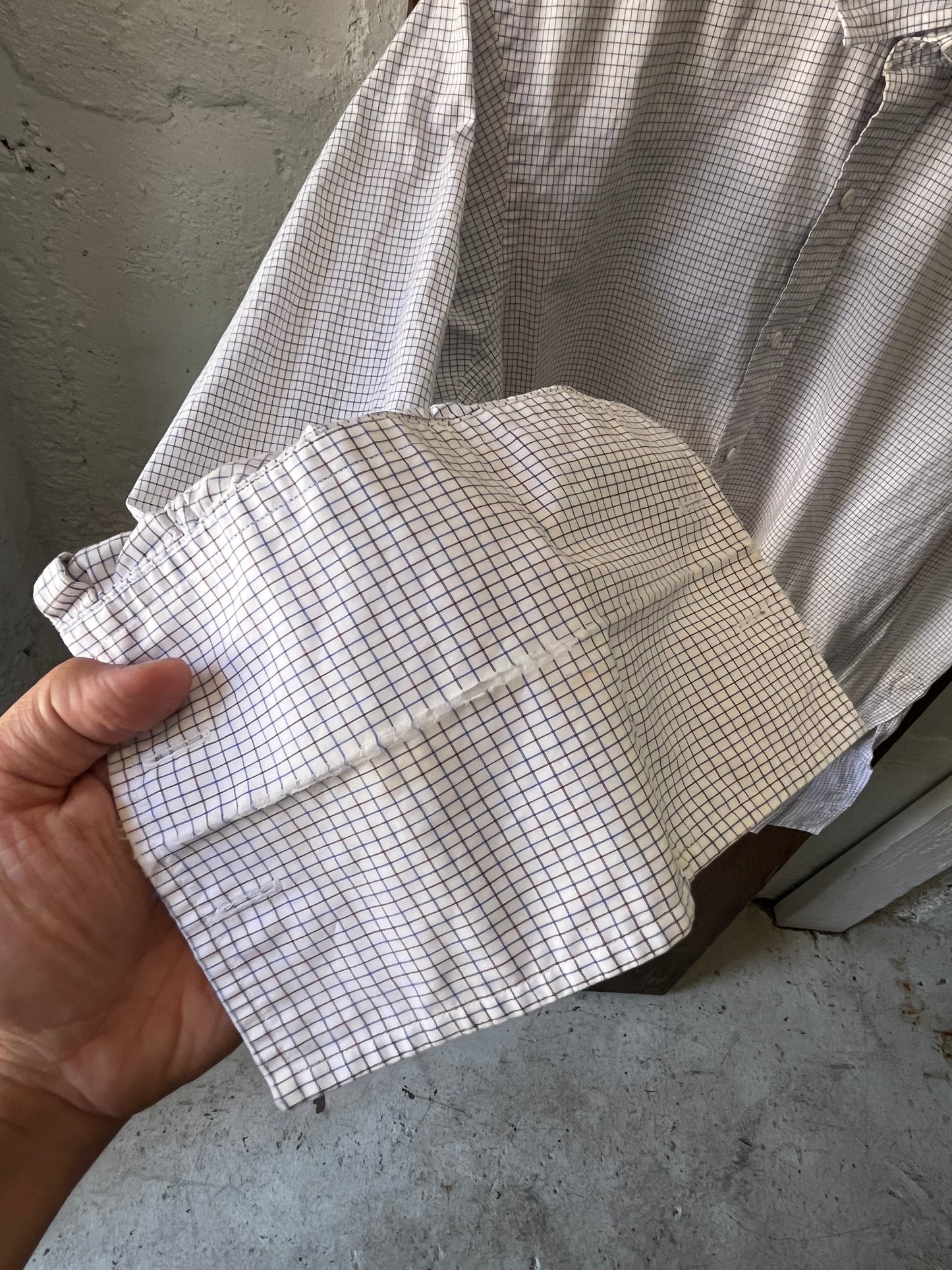 Brooks Brothers Windowpane, Sz M/L, 1990s