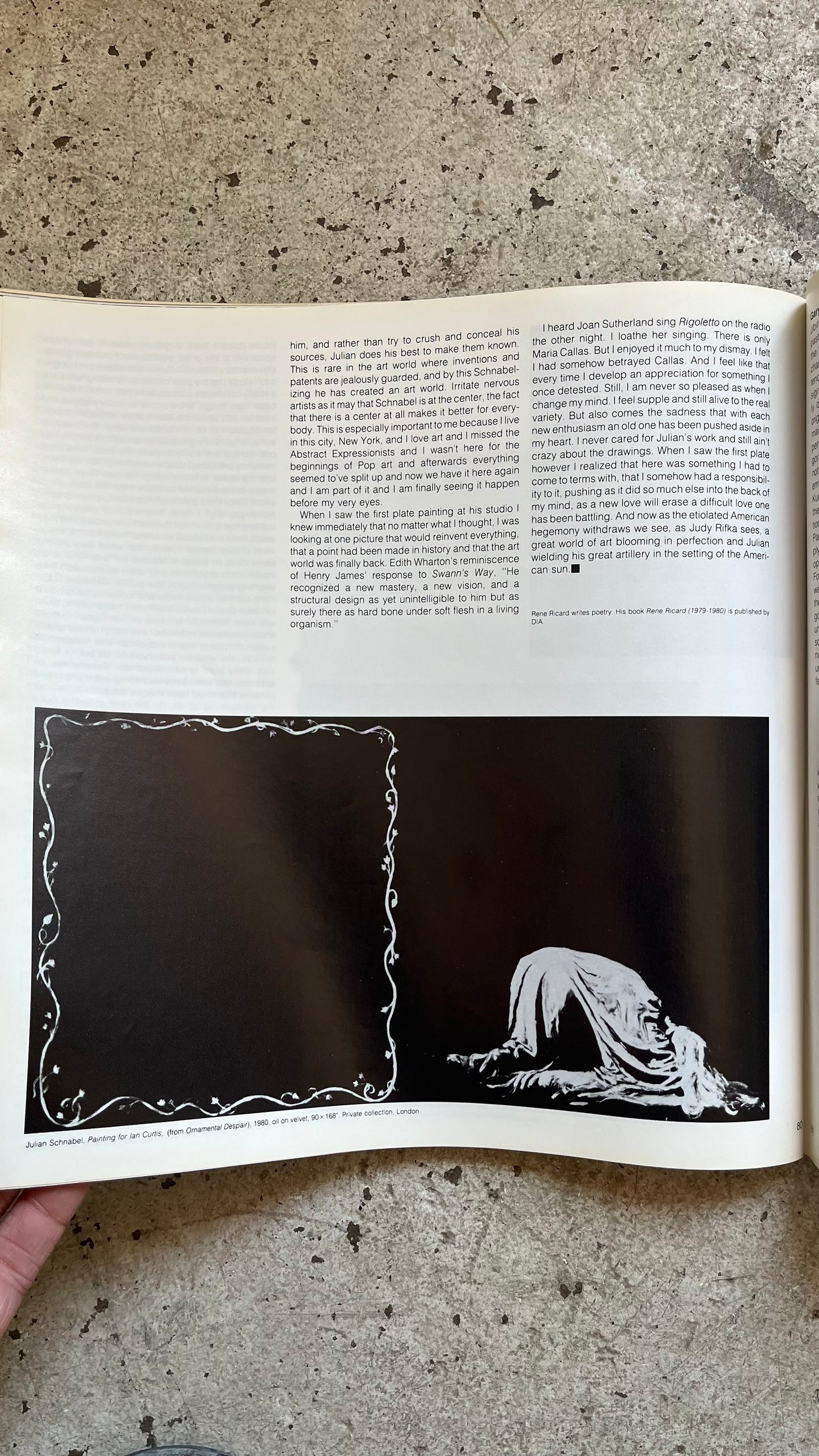 Artforum Summer, 1981 [Rene Ricard, Julian Schnabel]