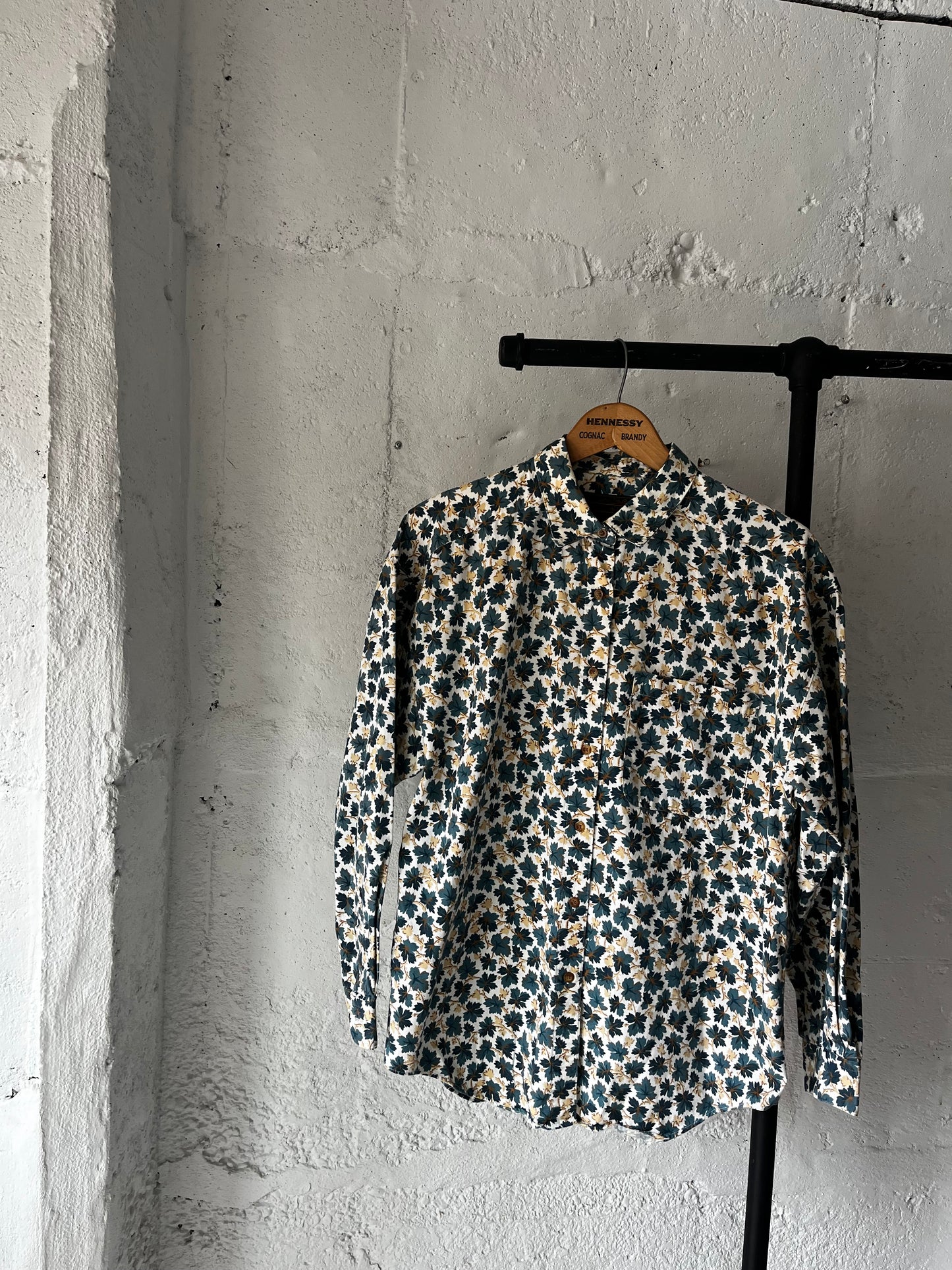 Eddie Bauer Leaf Print, Sz M/L, 1990s