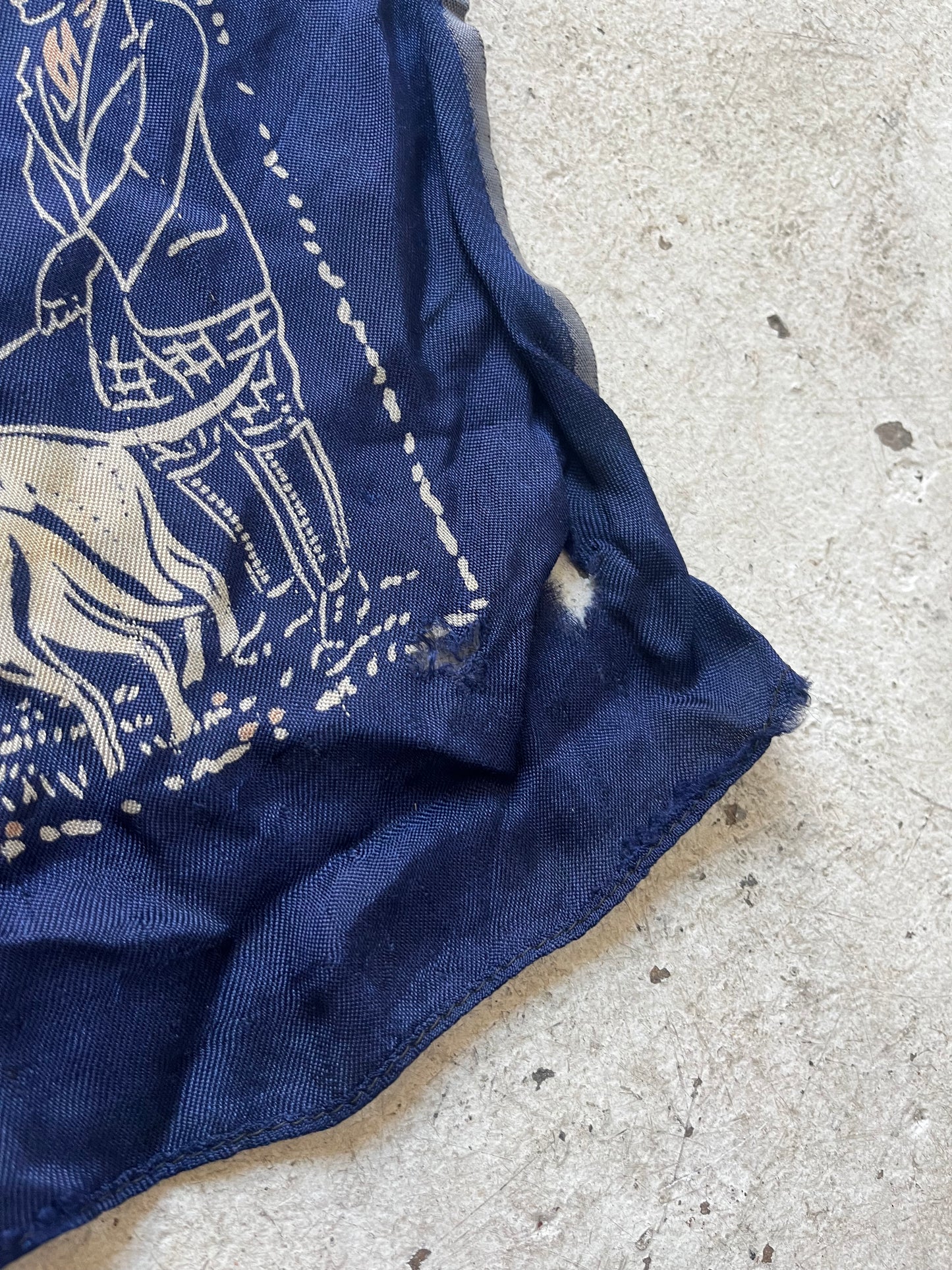 Art Deco Greyhound Racing Scarf, 1930s