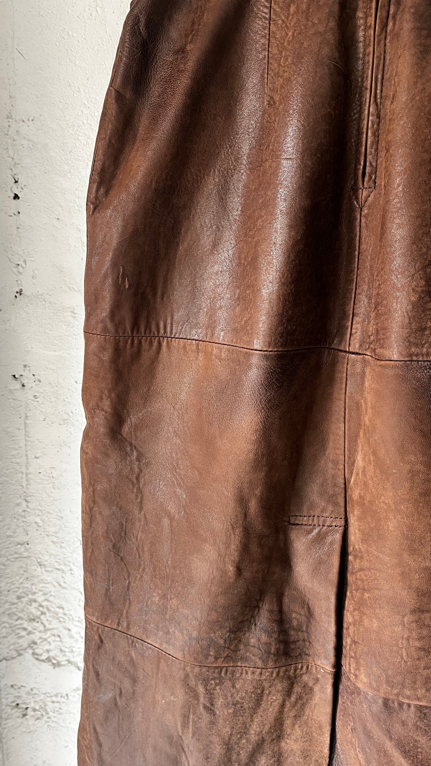 Banana Republic Leather Skirt, 29” W, 1980s