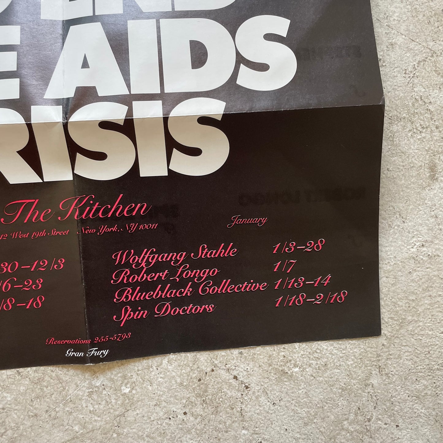 The Kitchen AIDS Crisis Poster by Gran Fury, 1988