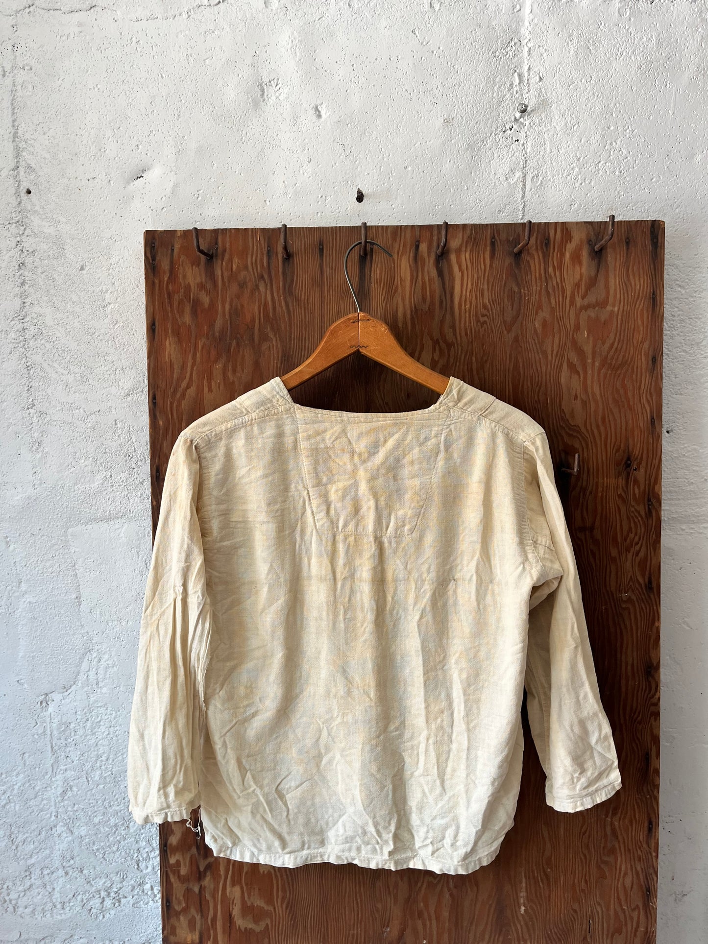 Feedsack Shirt, Sz Sm, 1930s