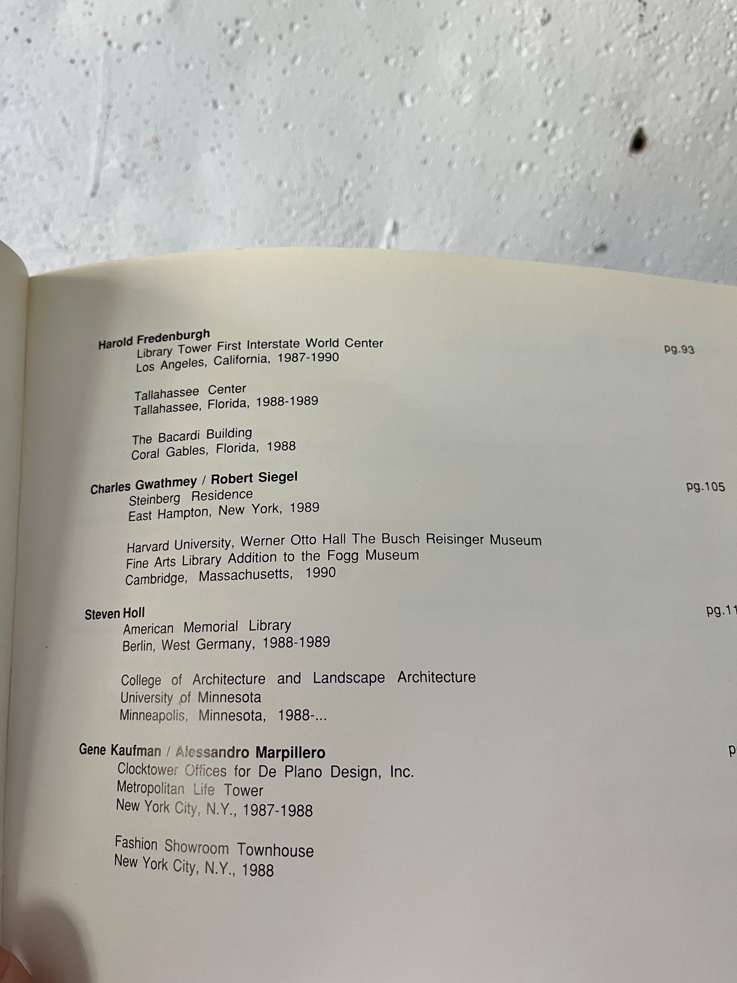 New York Architects No. 3, 1990 [Steven Holl, Richard Meier)