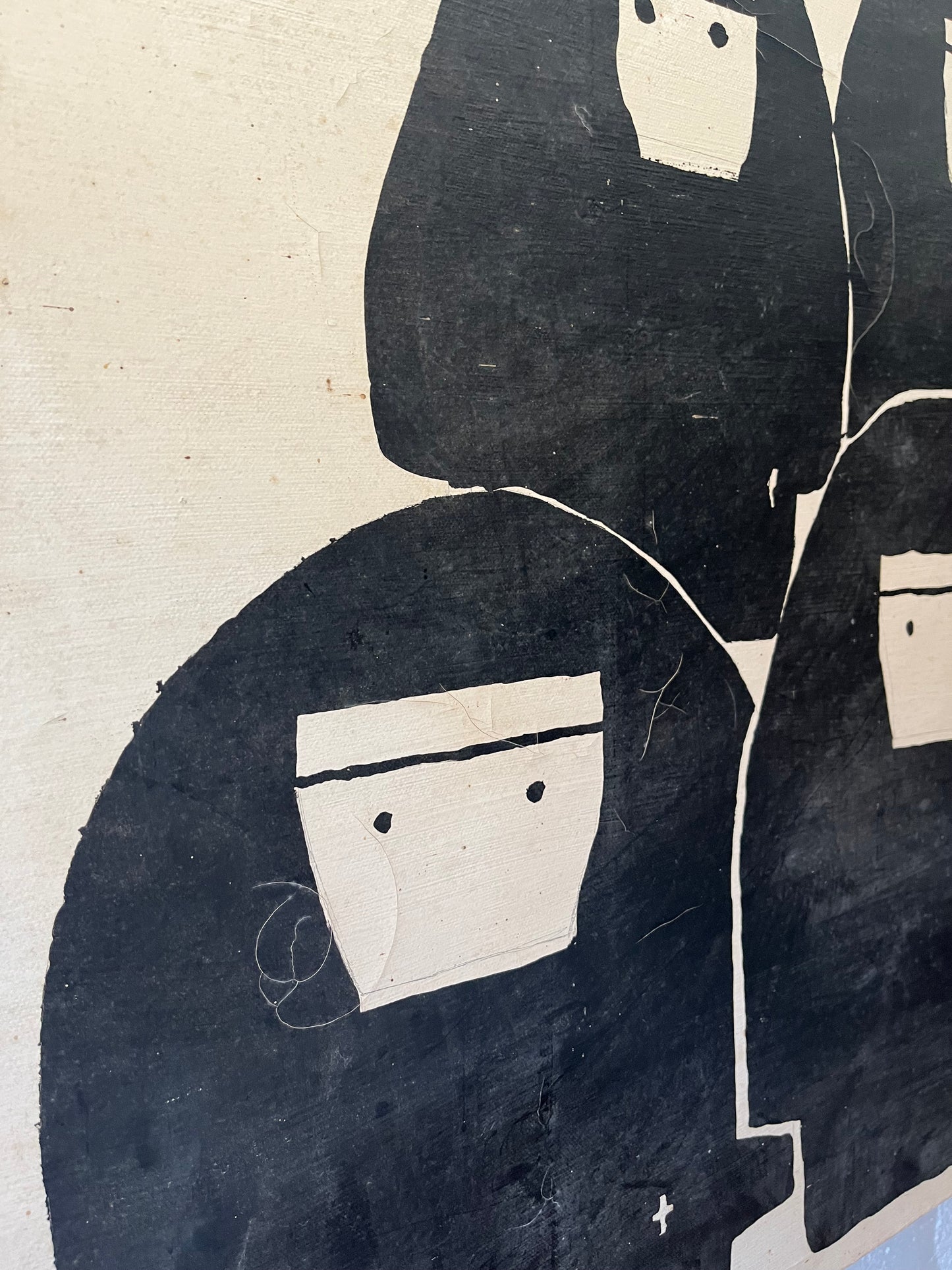 Minimalist Nun Painting, 1980s (NYC Delivery Only, No Shipping)