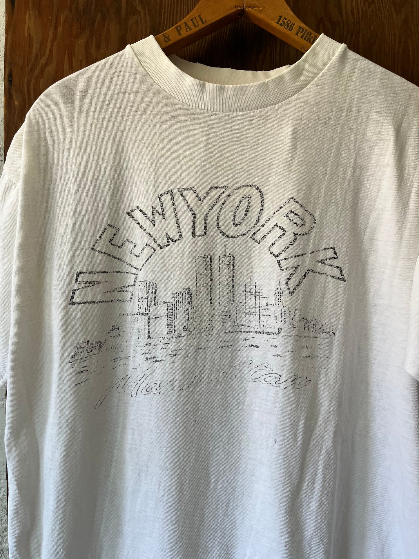 New York Souvenir Shirt, Sz L, 1990s