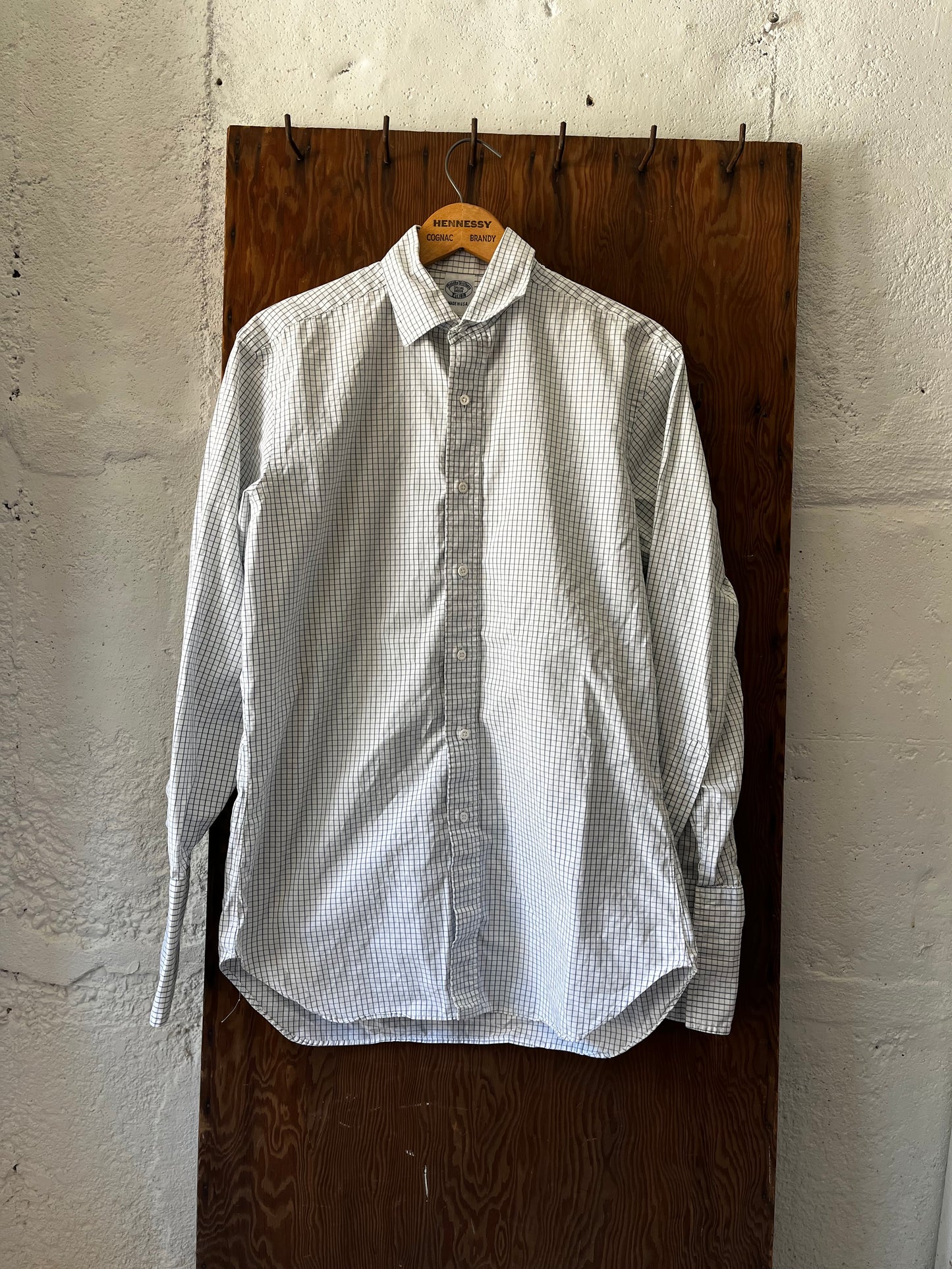 Brooks Brothers Green Windowpane, Sz L, 1990s