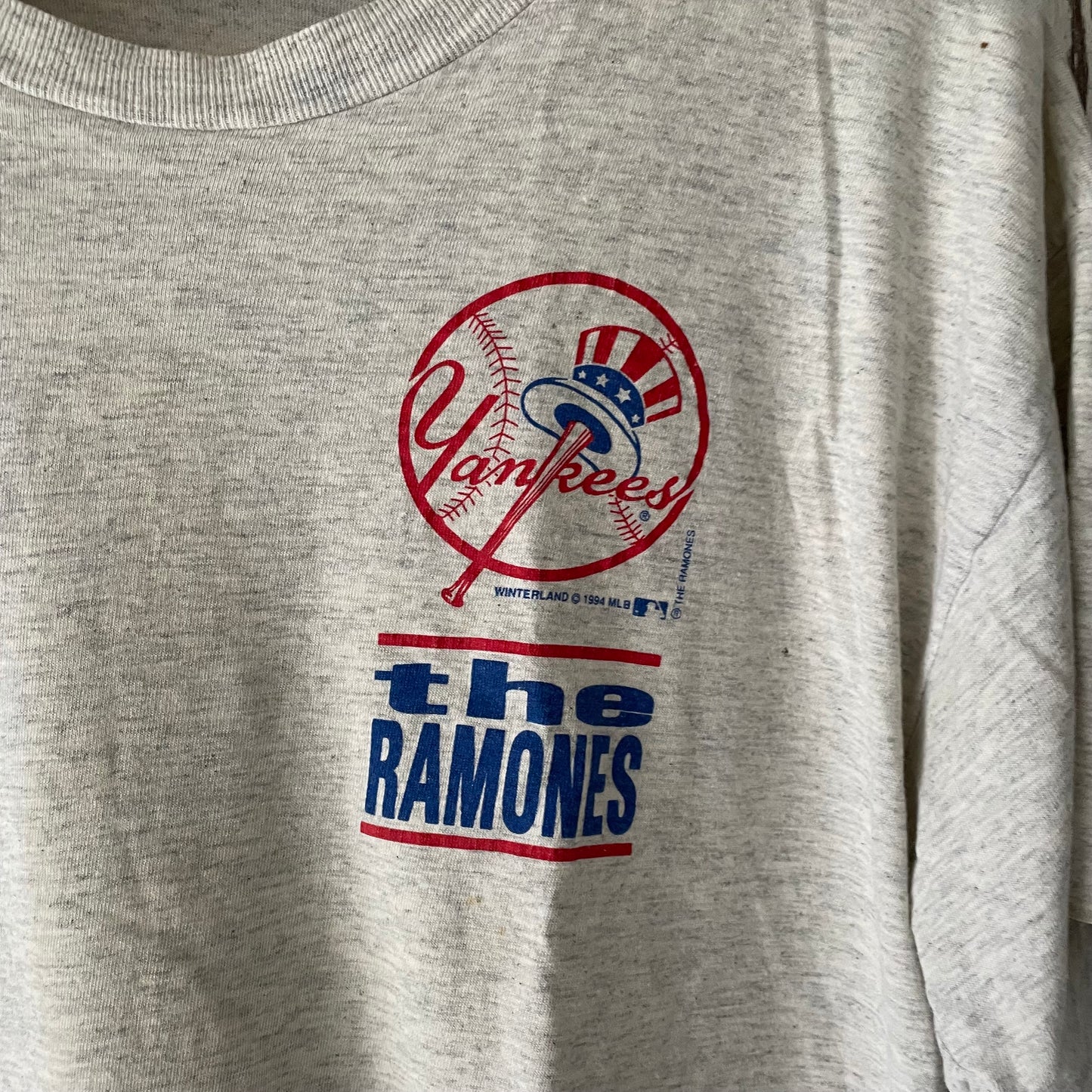 Ramones Yankees Shirt, L, 1994