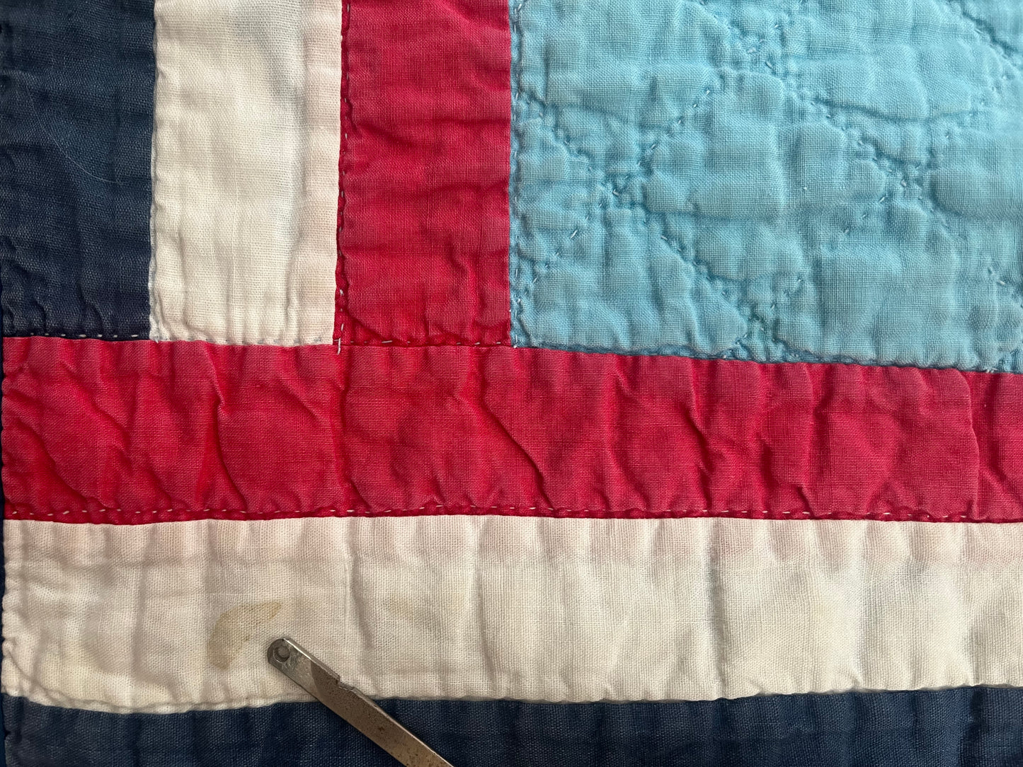 Stars and Stripes Appliqué Quilt, 1950/60