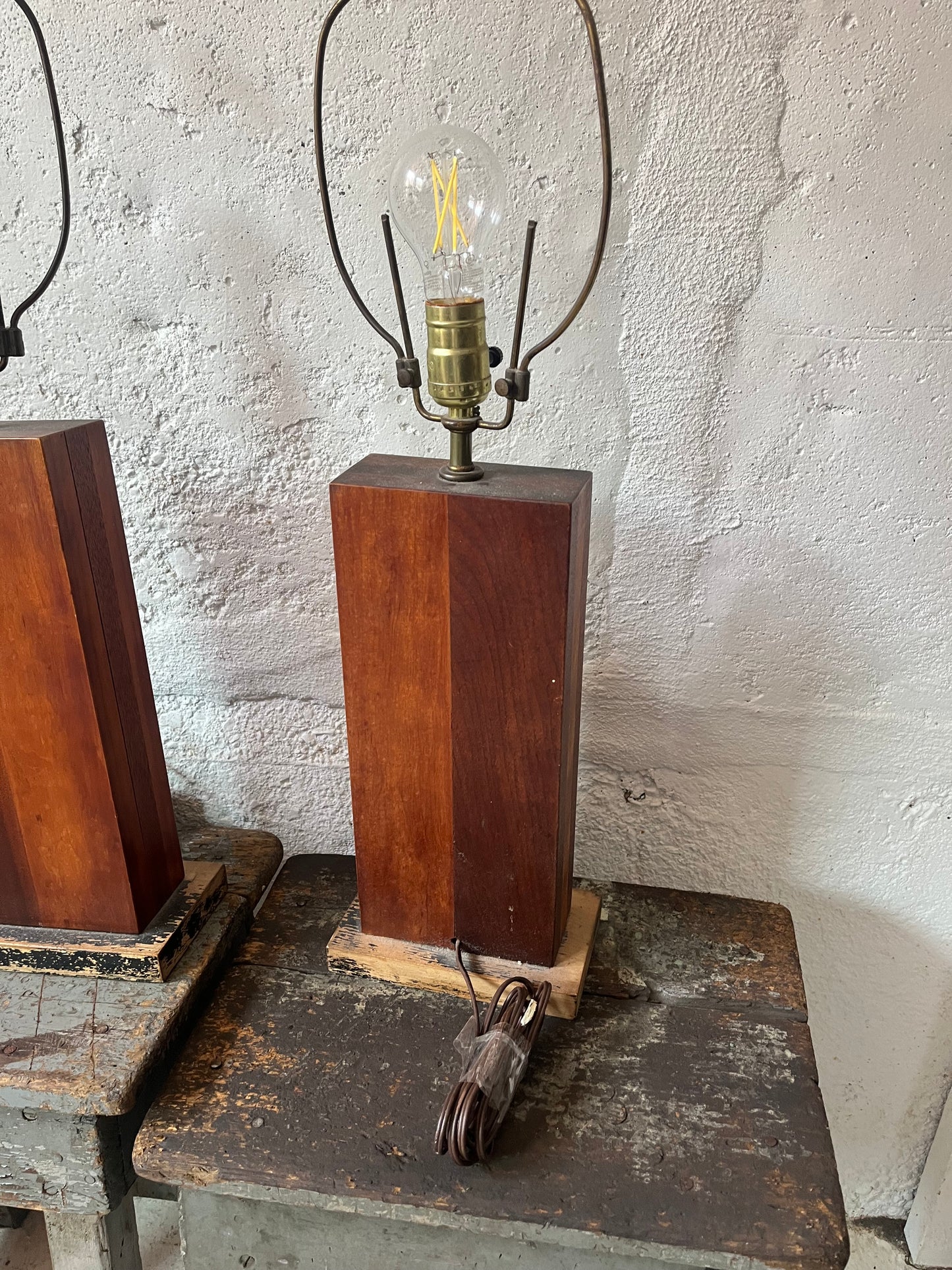 Walnut Lamps, 1960s