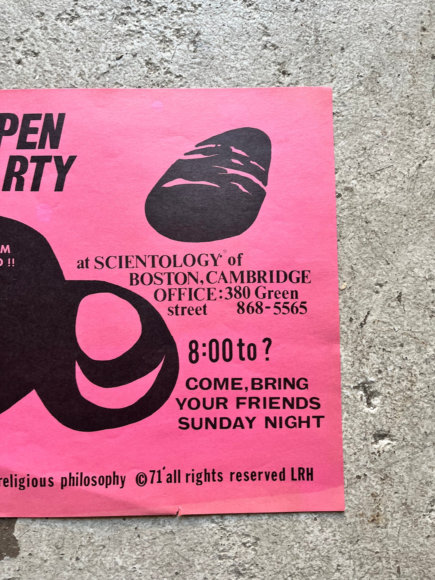 Scientology Flyer, 1971