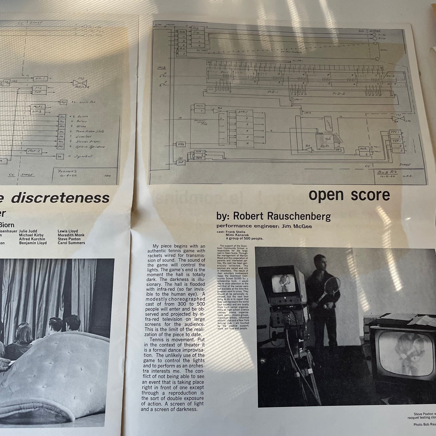 9 Evenings: Theatre & Engineering Program, 1966 [John Cage, Rauschenberg]