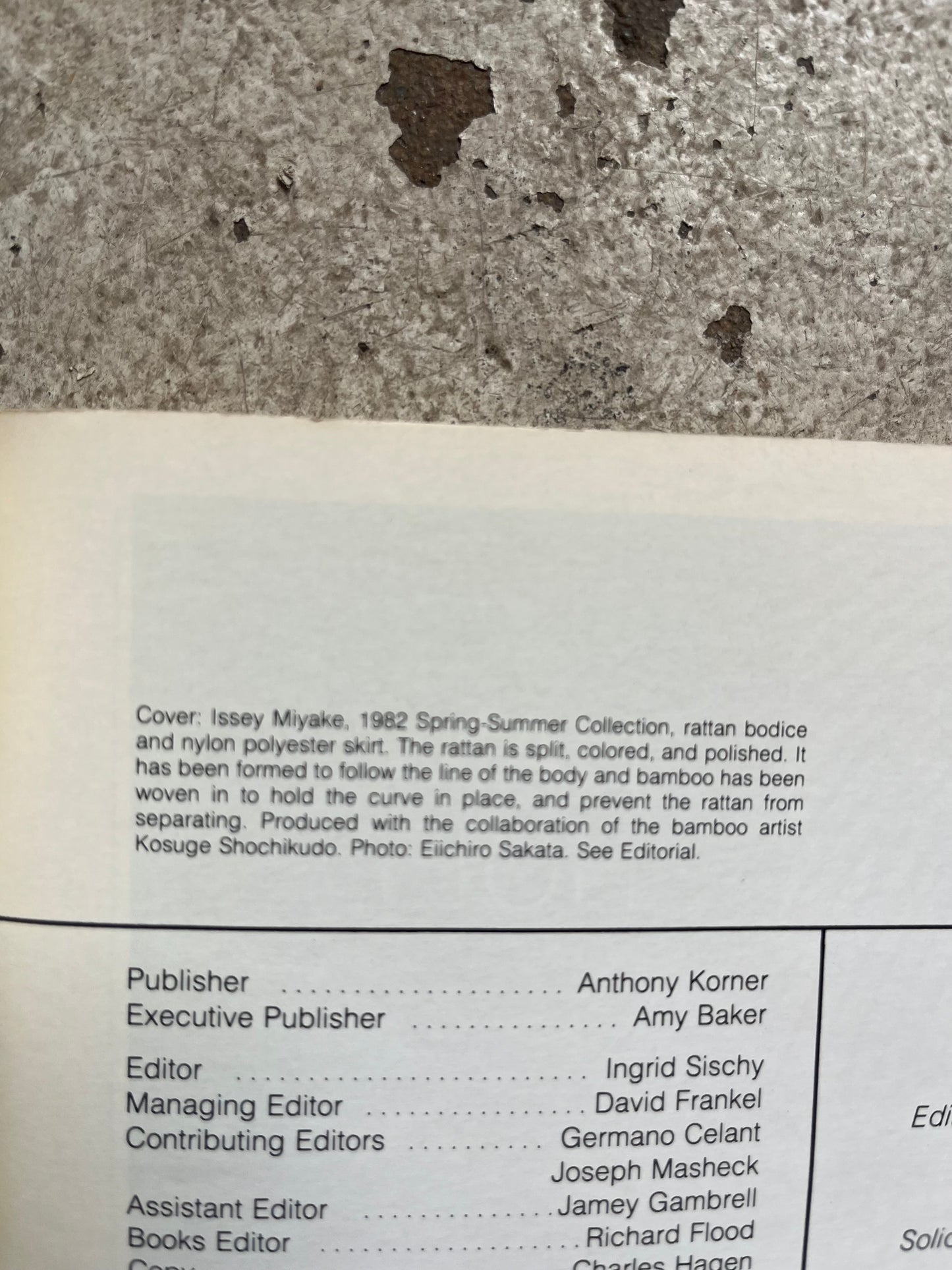 Artforum February 1982 [Issey Miyake Cover, Andy Warhol Centerfold Poster, Laurie Anderson Flexidisc]