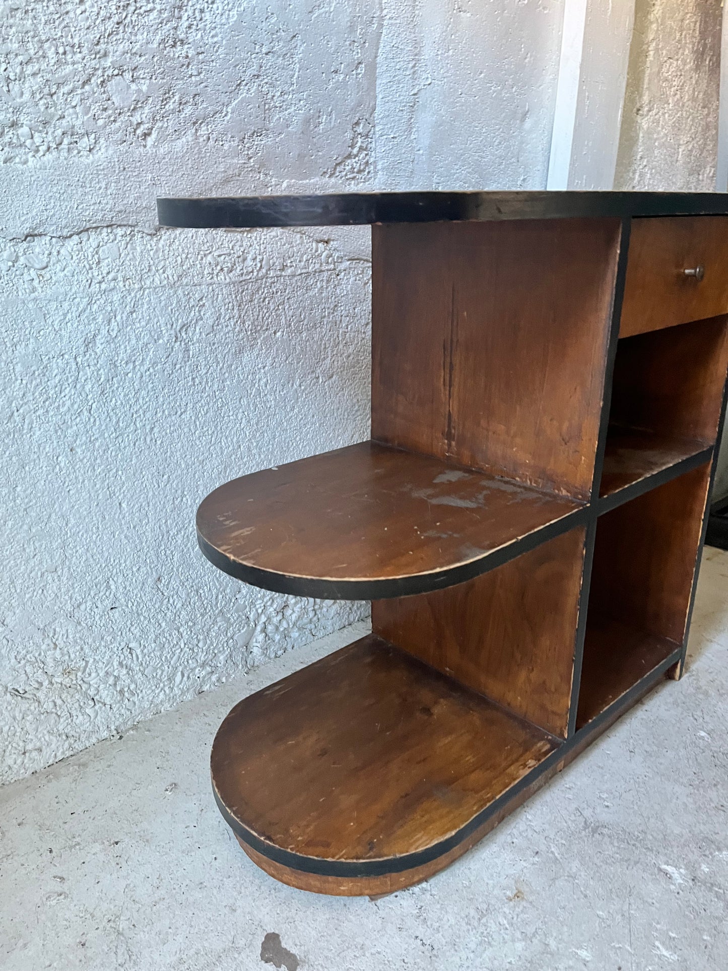 Paul Frankl-ish shelf, 1940s (NYC Delivery Only, No Shipping)