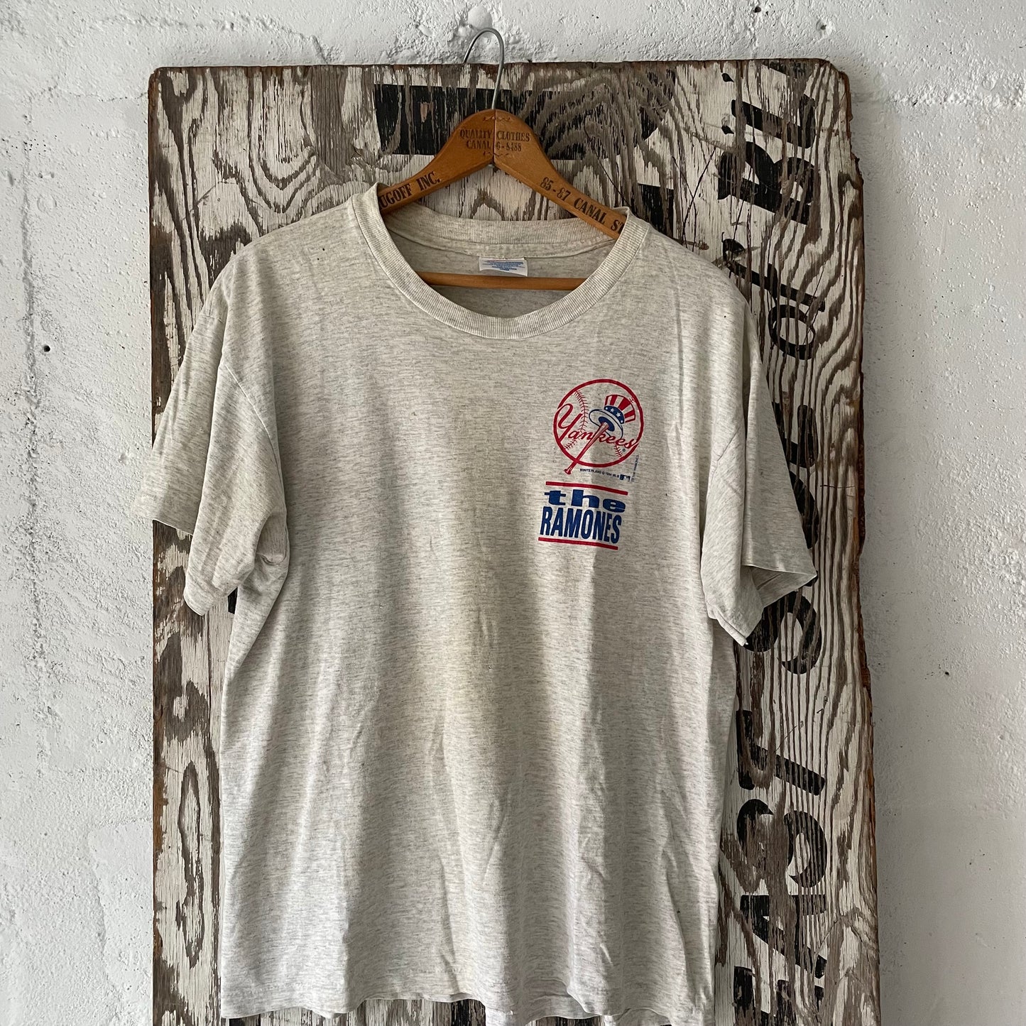 Ramones Yankees Shirt, L, 1994