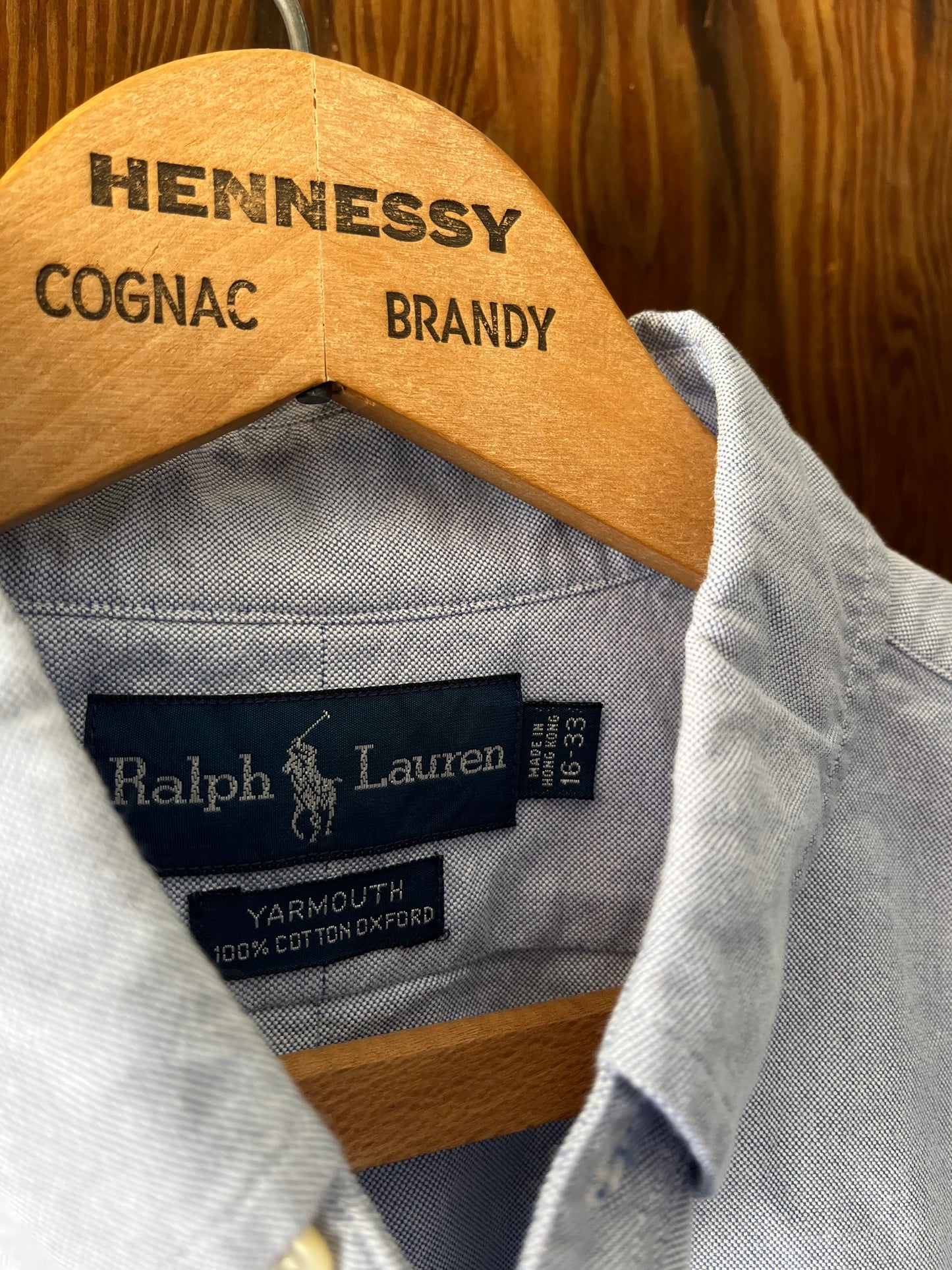 Polo Blue Oxford, Sz L, 1990s