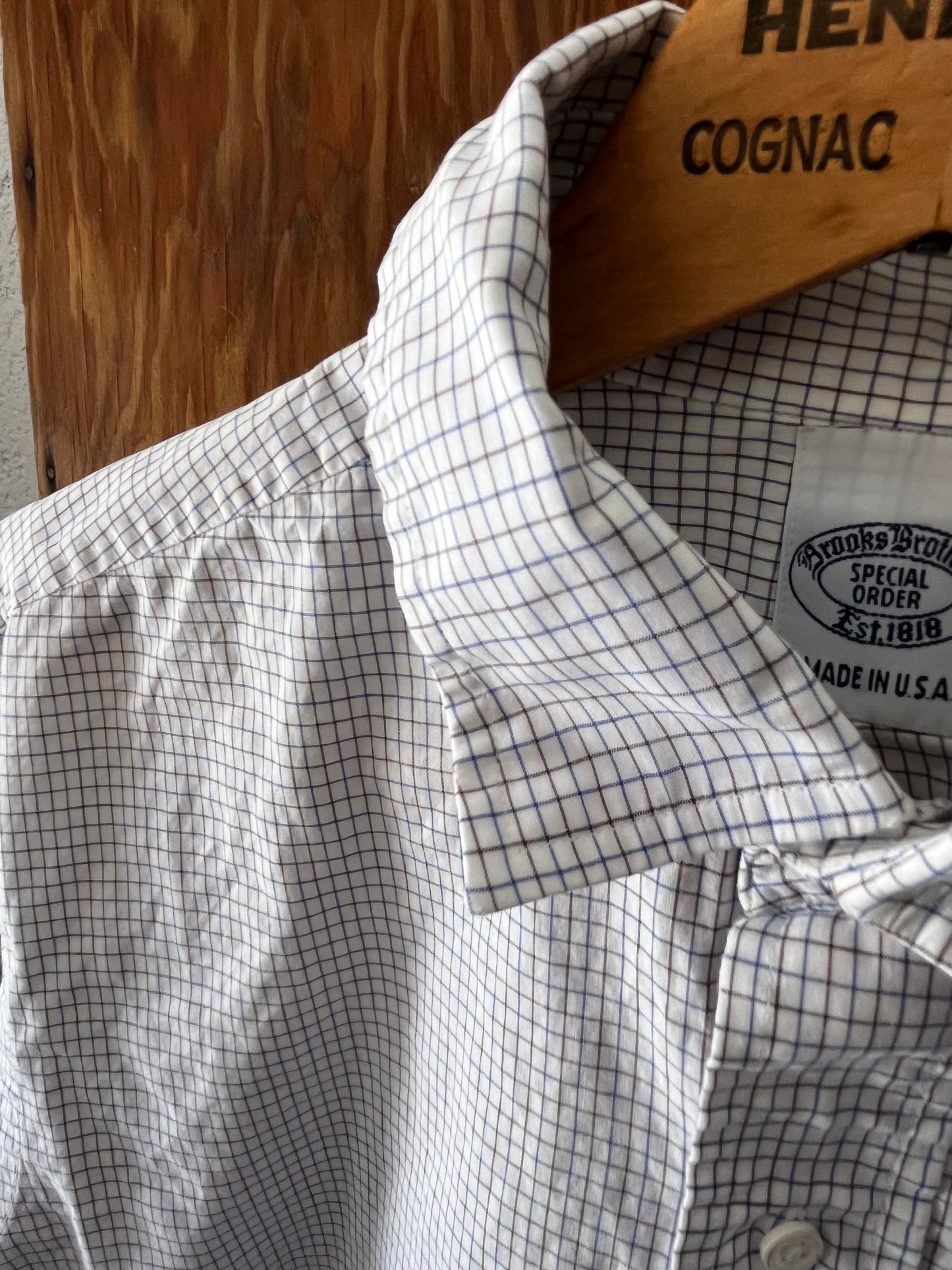 Brooks Brothers Windowpane, Sz M/L, 1990s