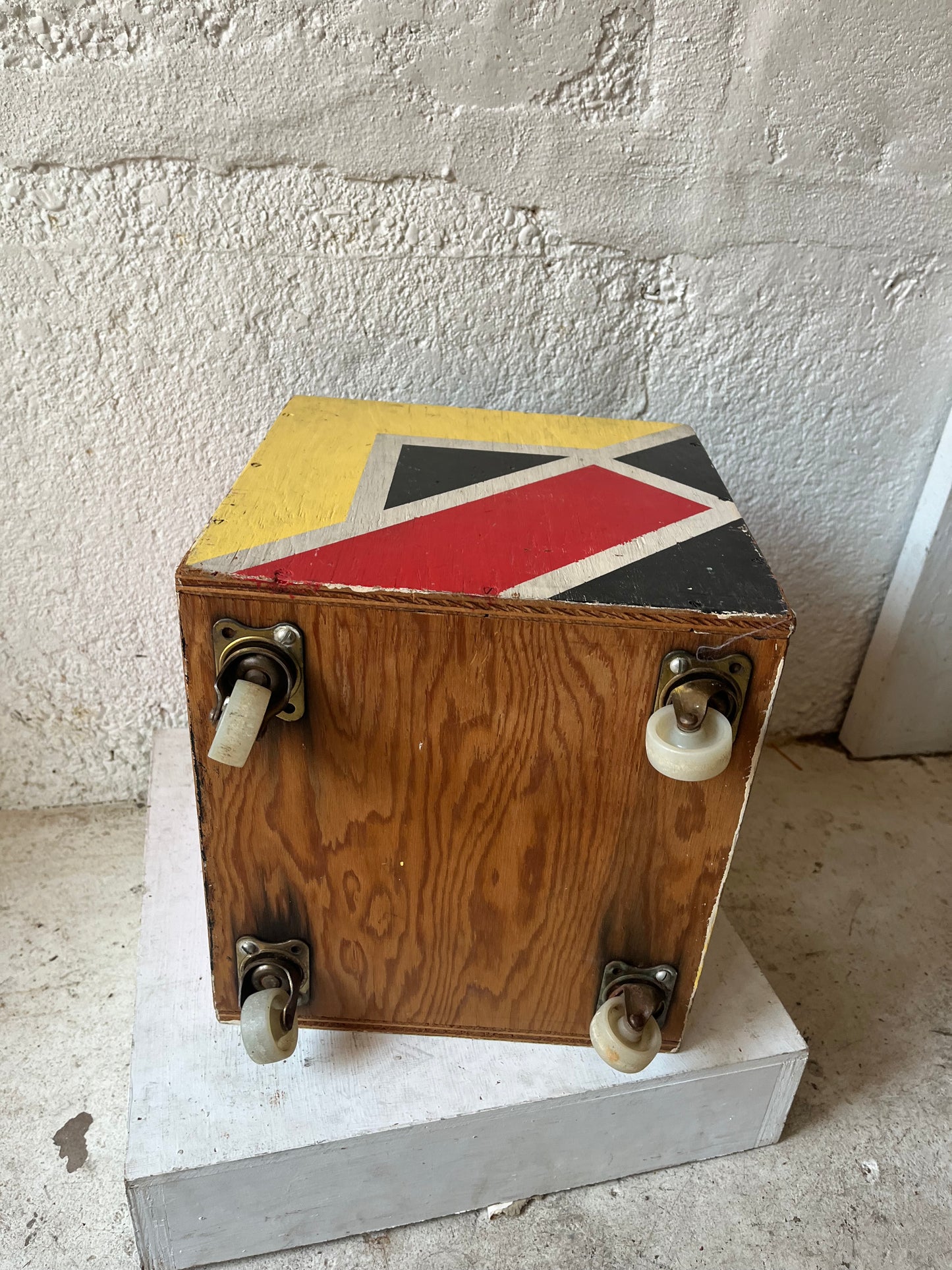 Painted Plywood Cubes, 1950s