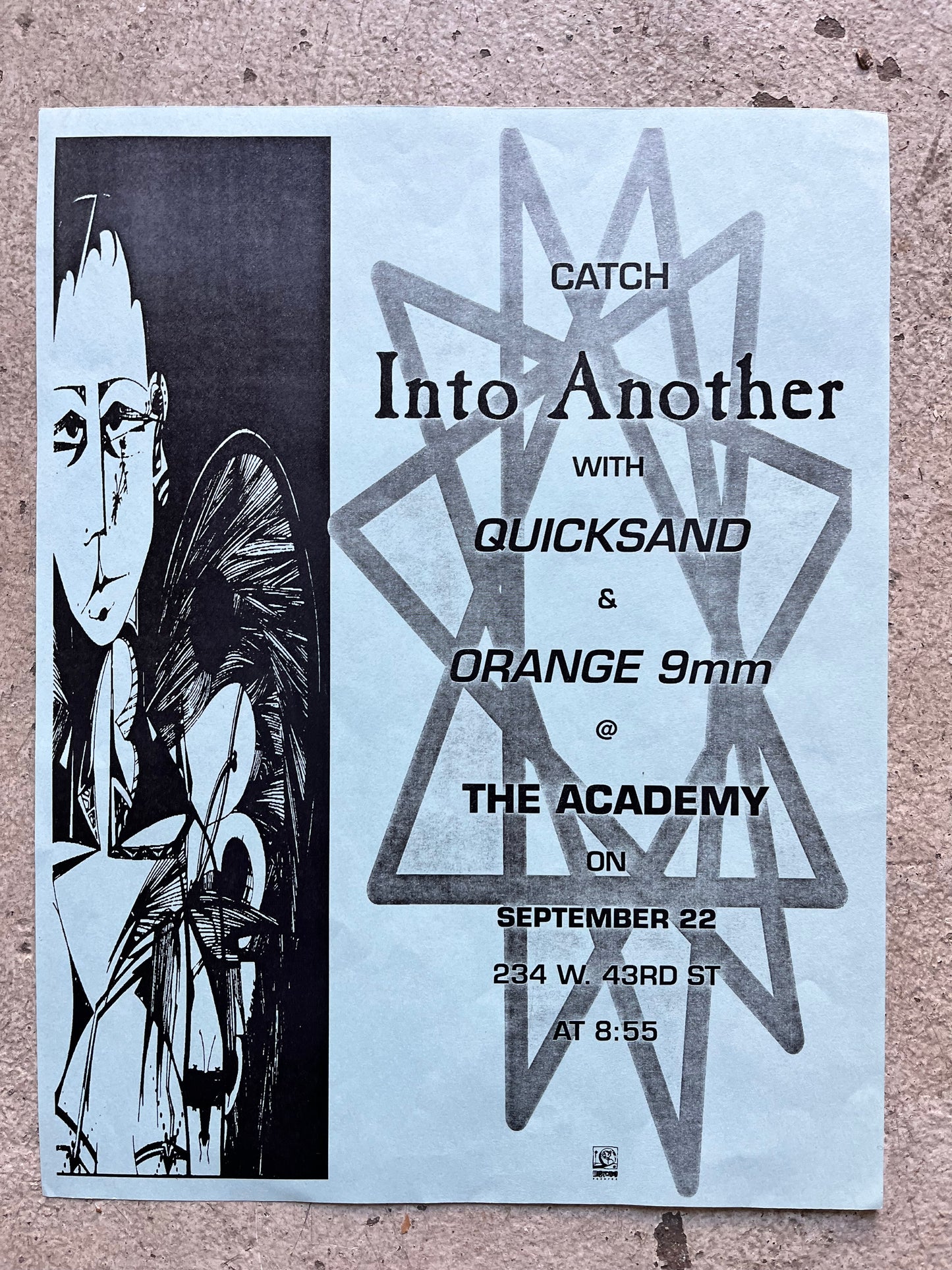Quicksand + Into Another + Orange 9mm Flyer, 1990s