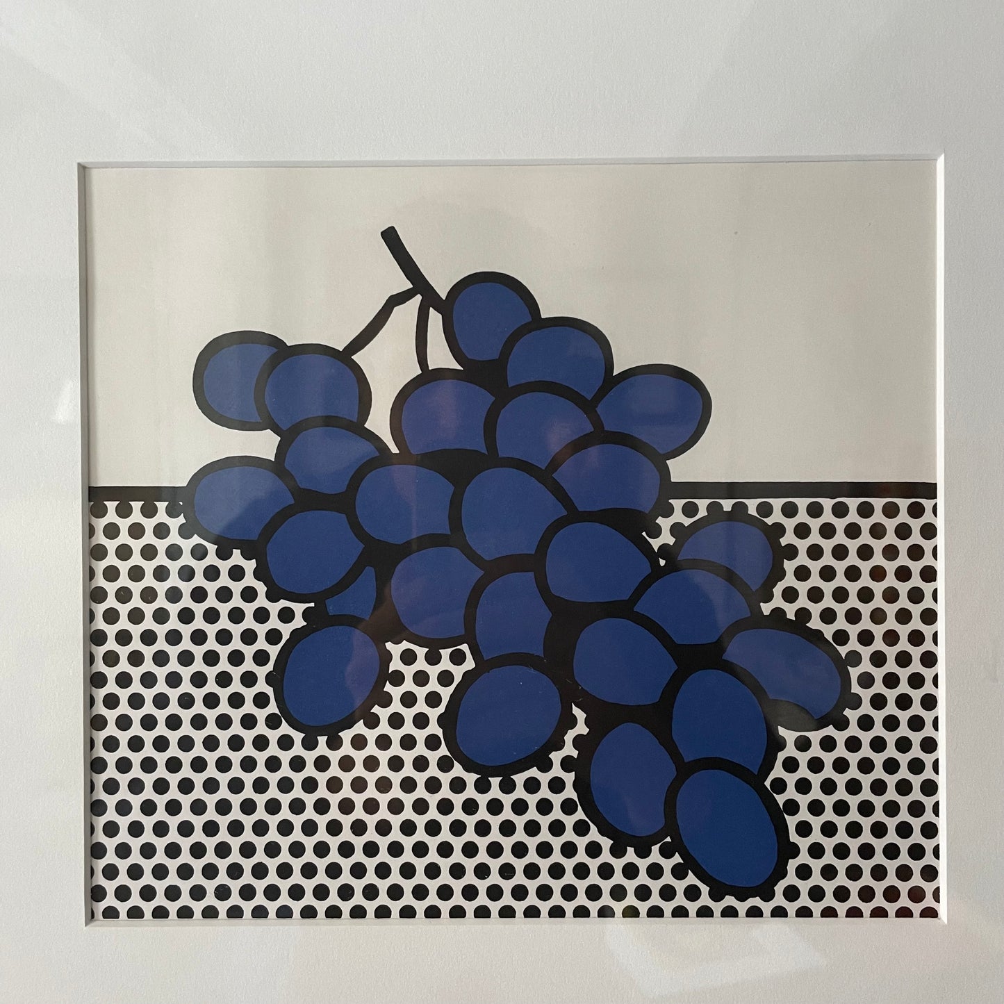 Roy Lichtenstein, Blue Grapes, Offset Litho