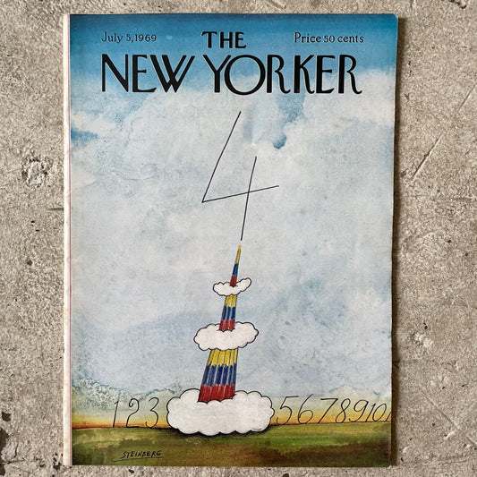 New Yorker, July 5th 1969, Saul Steinberg Cover