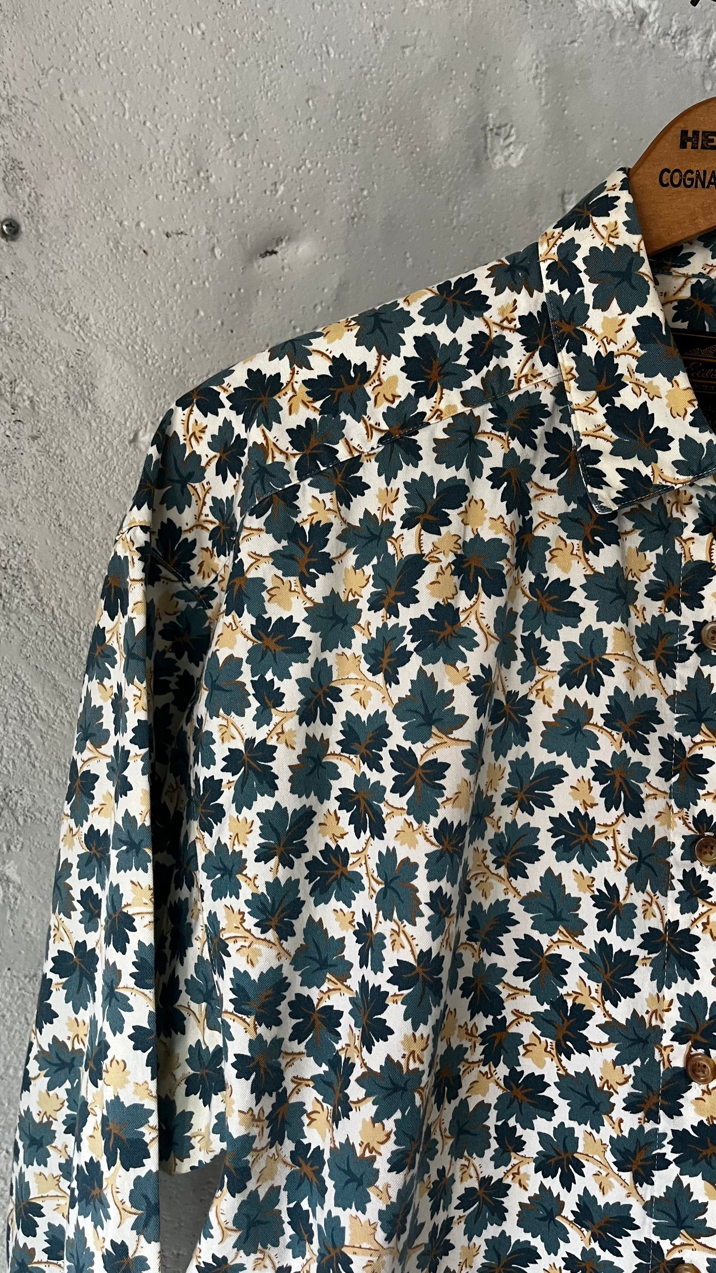 Eddie Bauer Leaf Print, Sz M/L, 1990s