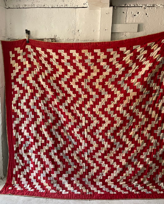 Zig Zag Quilt, Early c20th