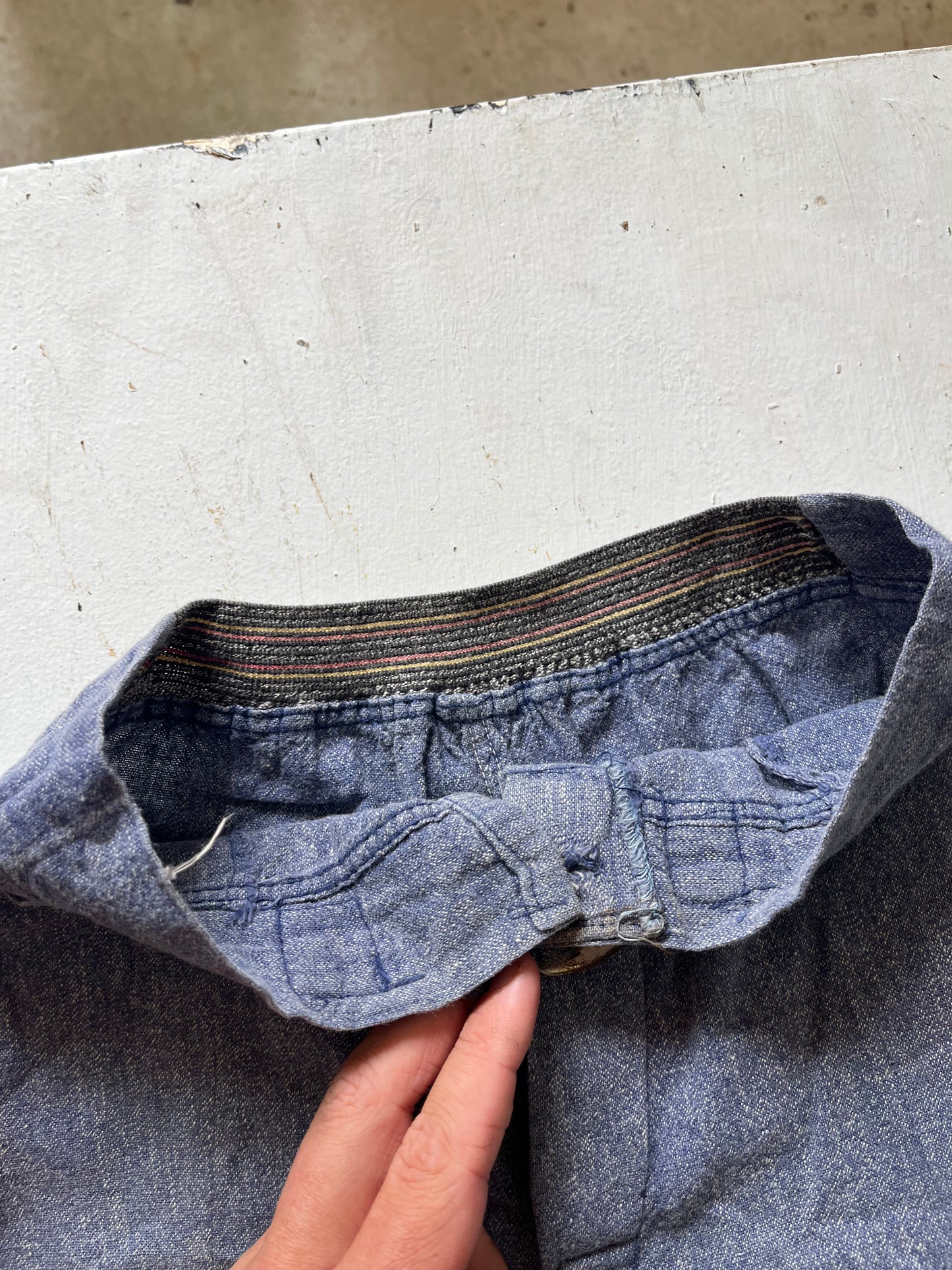 Blue Gym Shorts, 22" W, 1930s