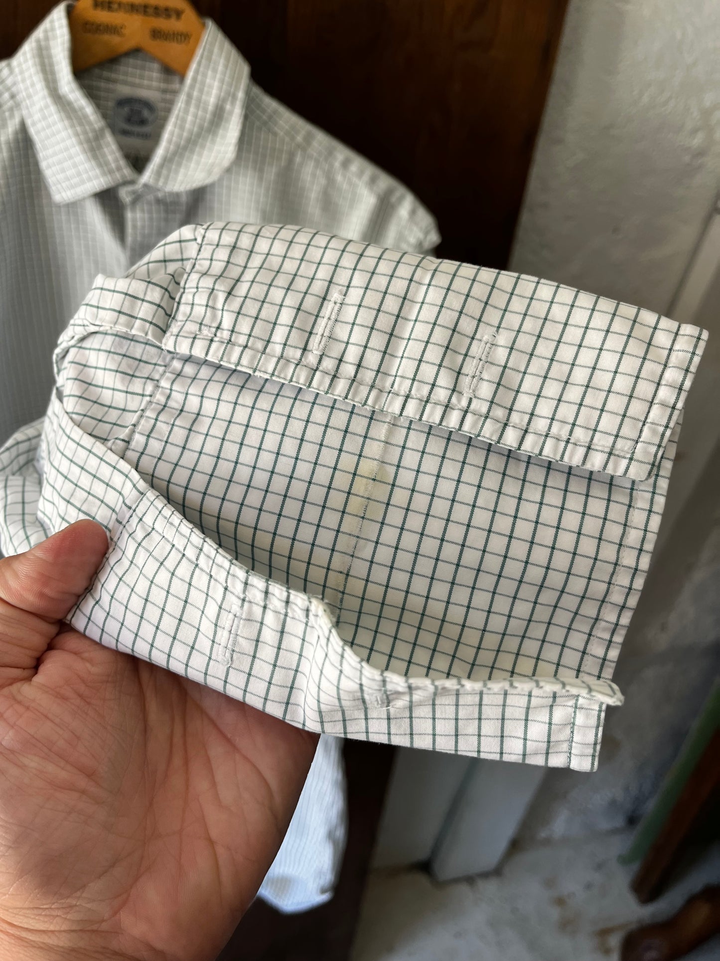 Brooks Brothers Green Windowpane, Sz L, 1990s
