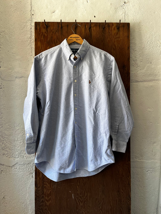 Polo Blue Oxford, Sz L, 1990s