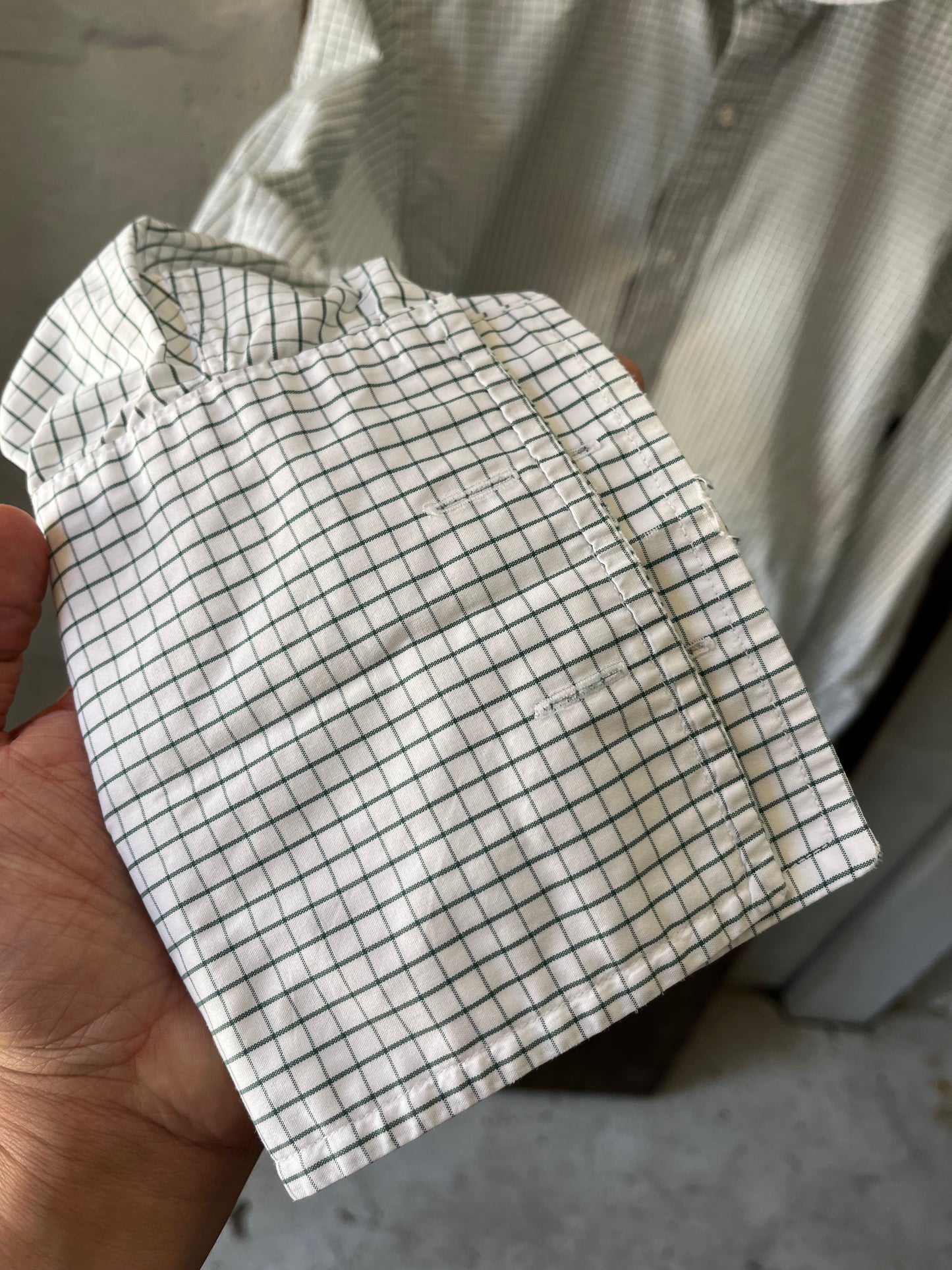 Brooks Brothers Green Windowpane, Sz L, 1990s