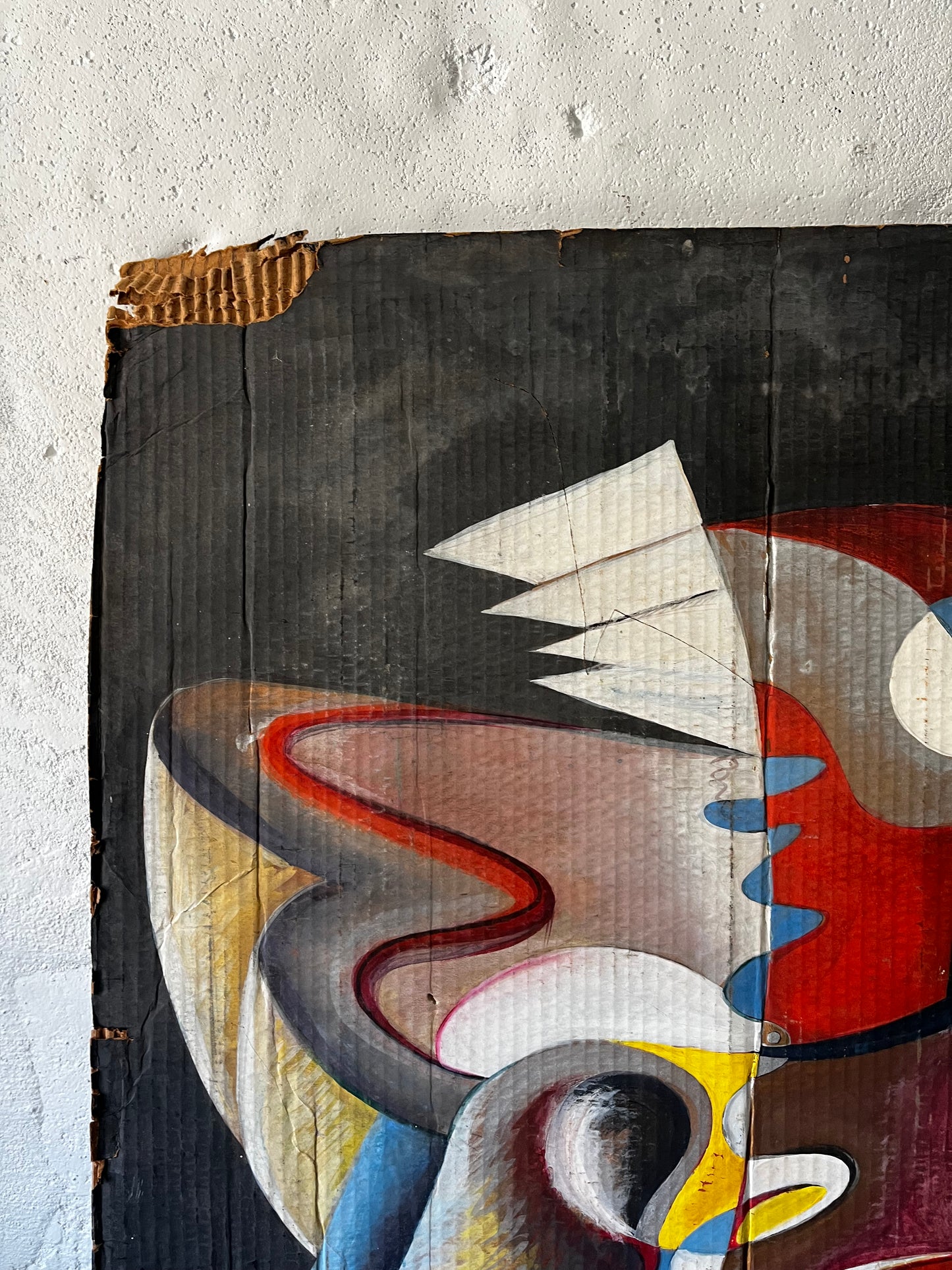 Abstract on Cardboard, 1970s (NYC Only)