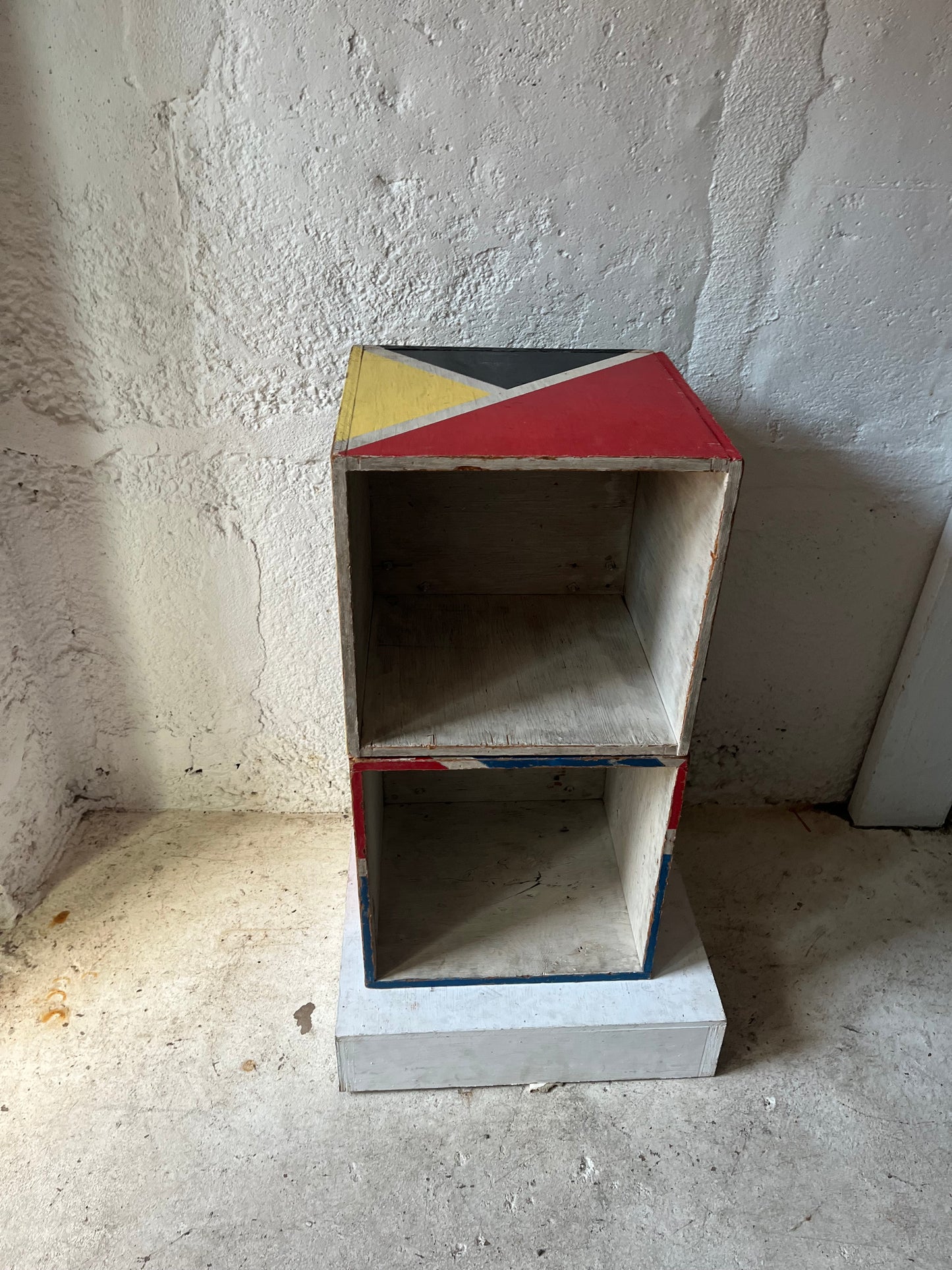 Painted Plywood Cubes, 1950s