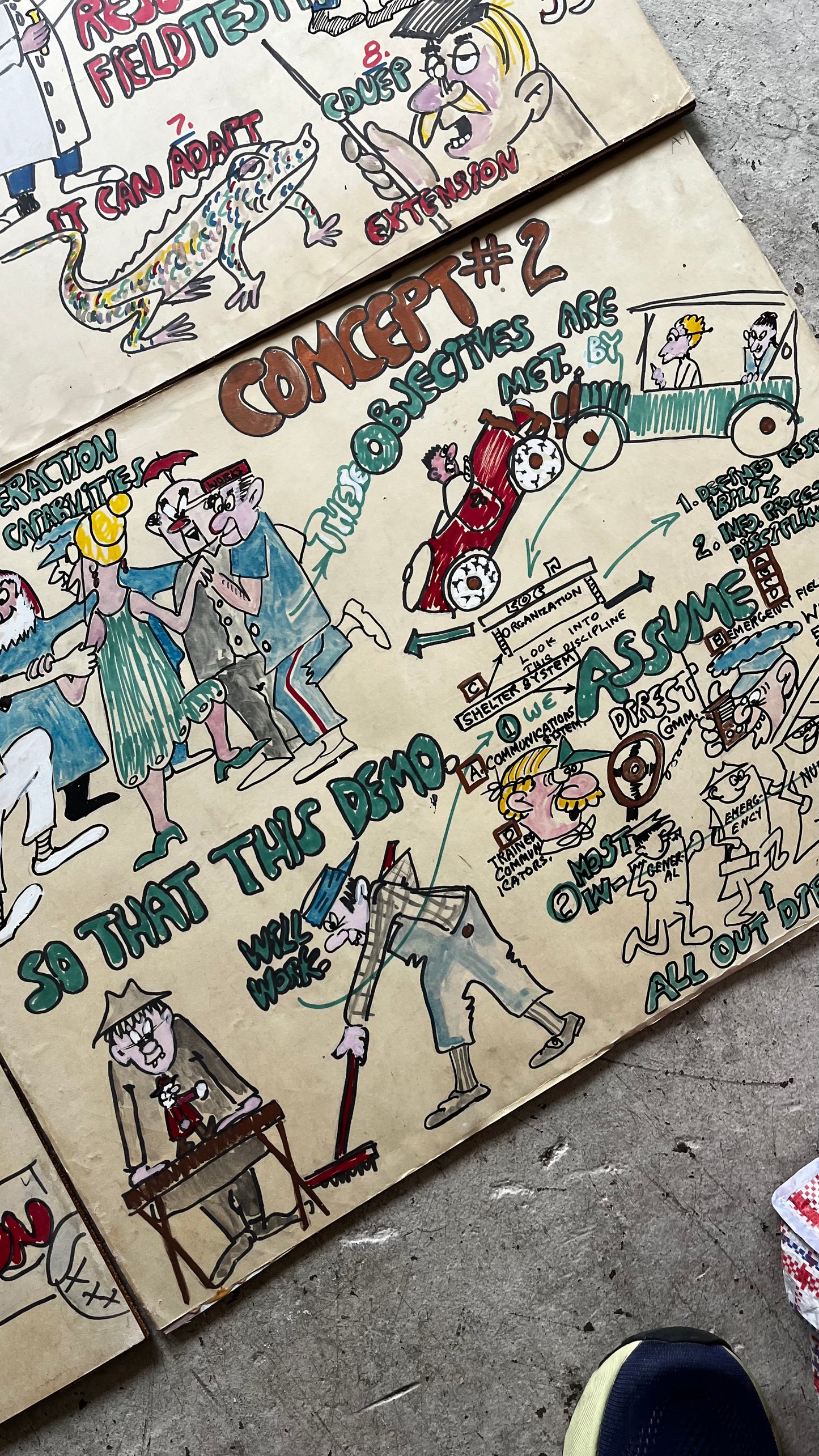 Cartoon Nuclear and Natural Disaster Report, 1970/80