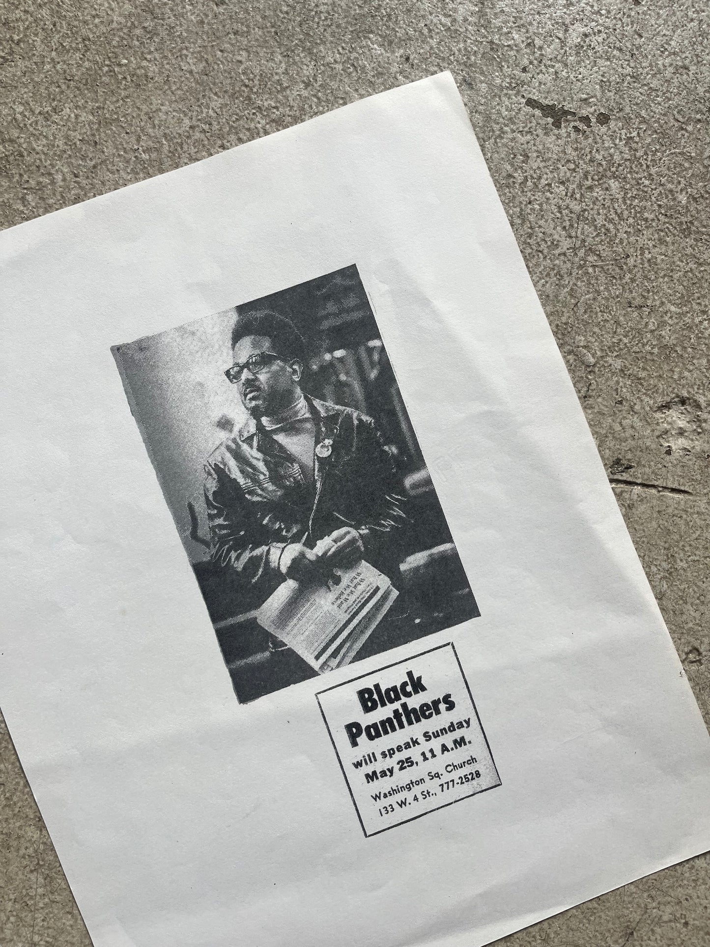 Black Panther Flyer, 1970s