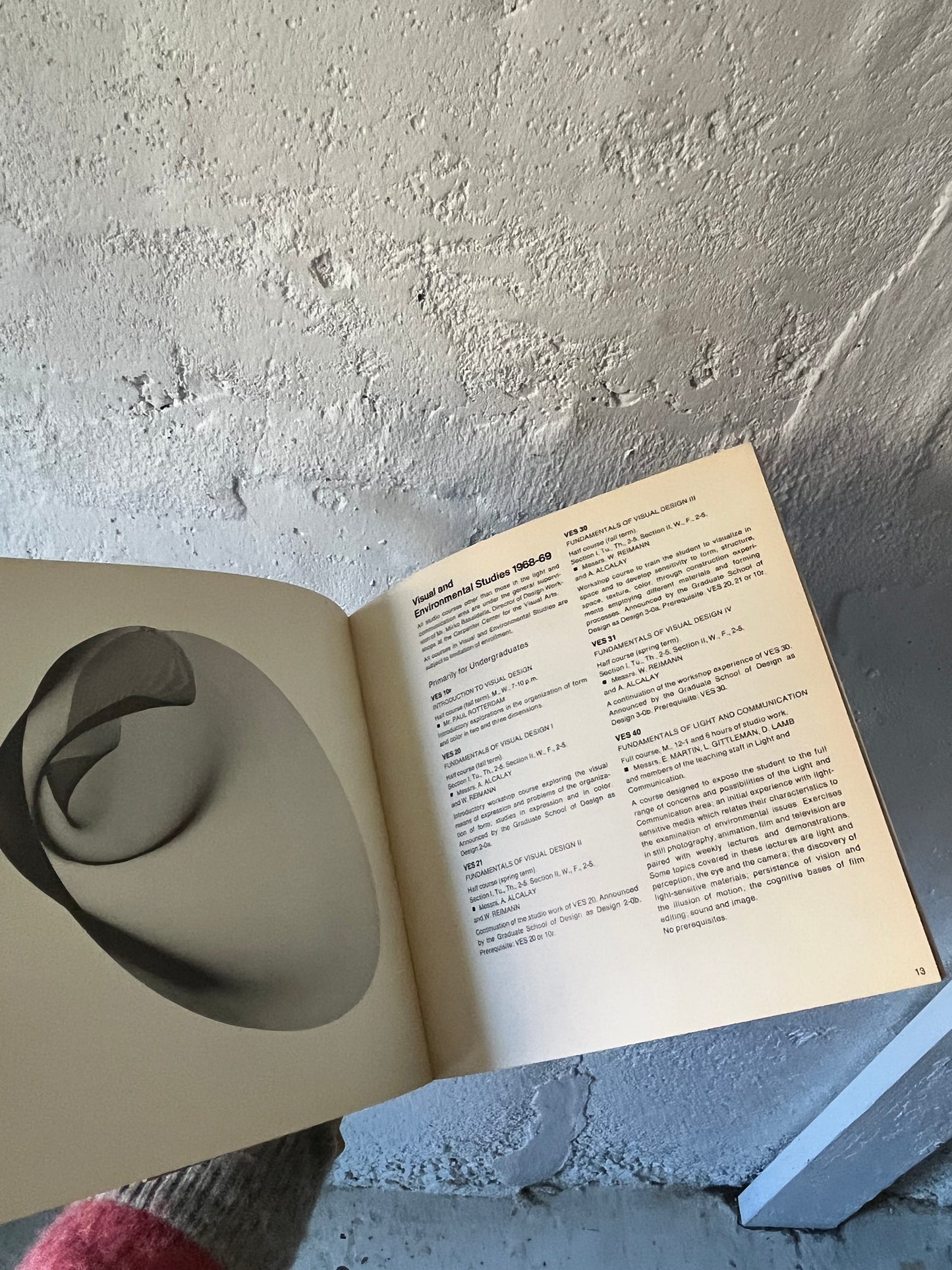 Harvard Visual Arts Course Catalogue, 1968-1969