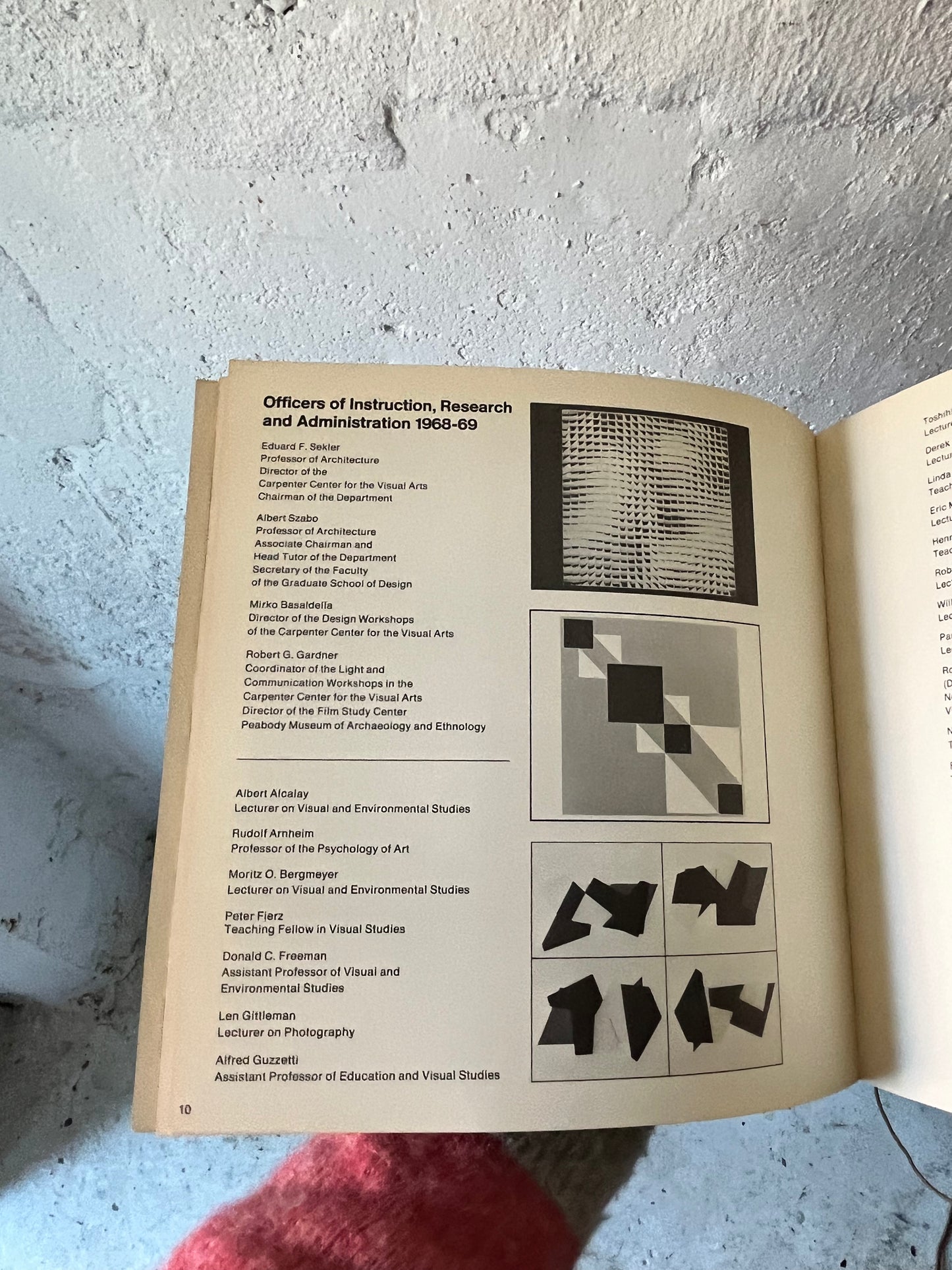 Harvard Visual Arts Course Catalogue, 1968-1969